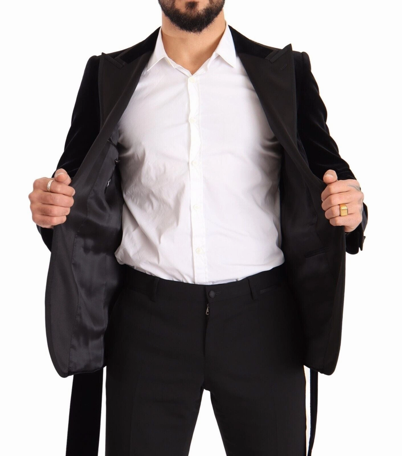 Dolce & Gabbana Elegant Single Breasted Velvet Men's Blazer