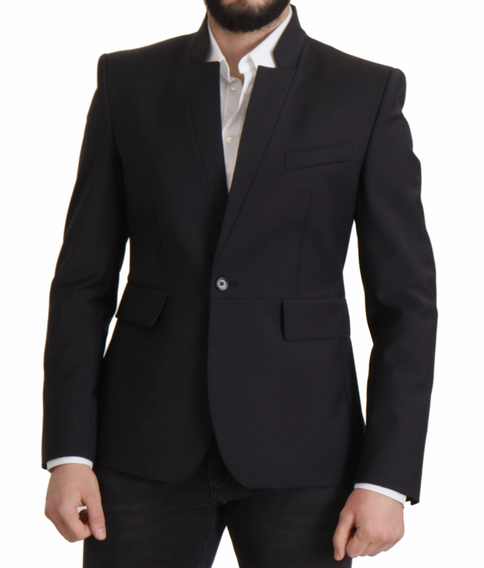 Dolce & Gabbana Elegant Single-Breasted Wool Men's Blazer