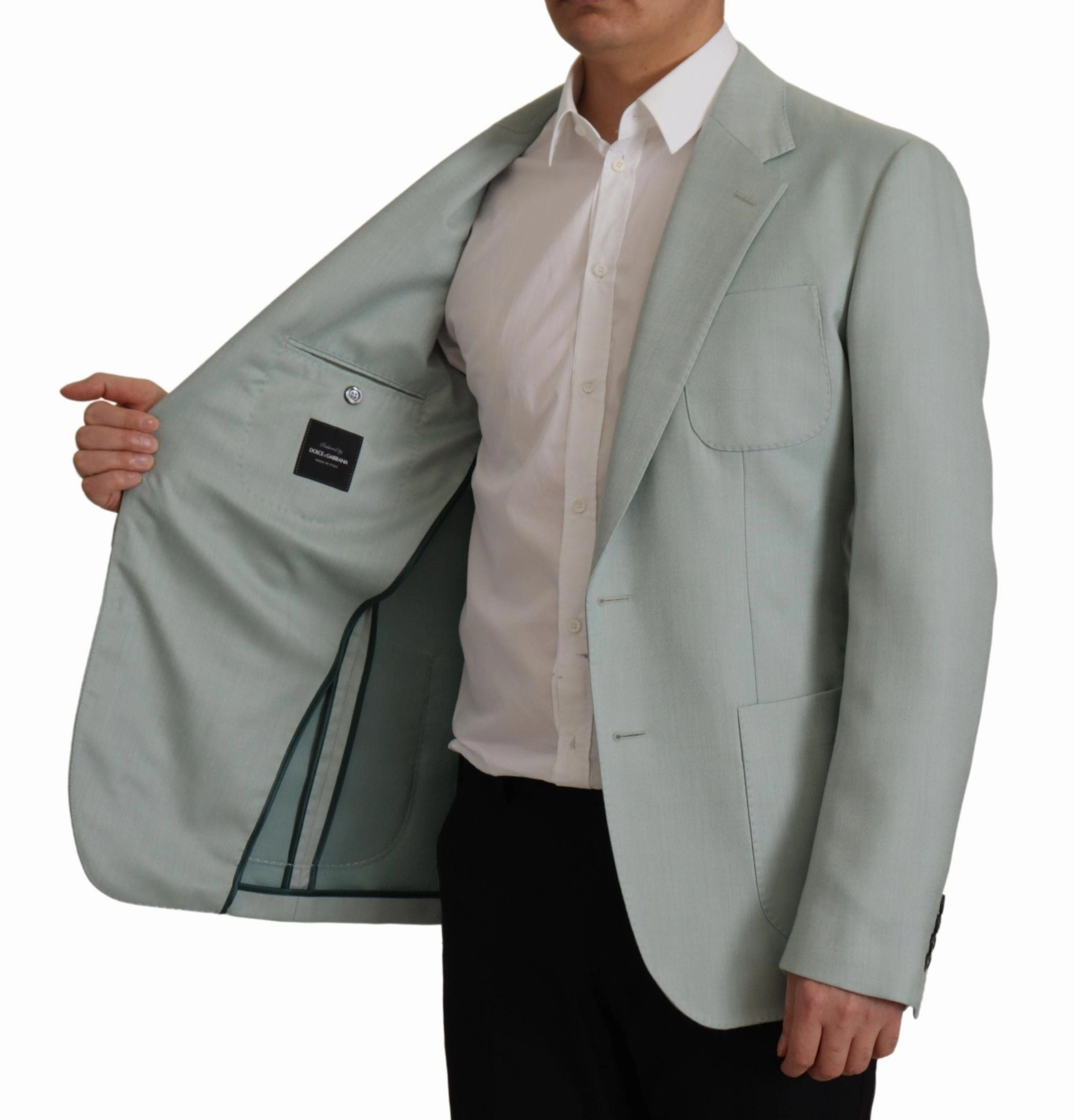 Dolce & Gabbana Elegant Slim Fit Cashmere Silk Blazer Men's Jacket