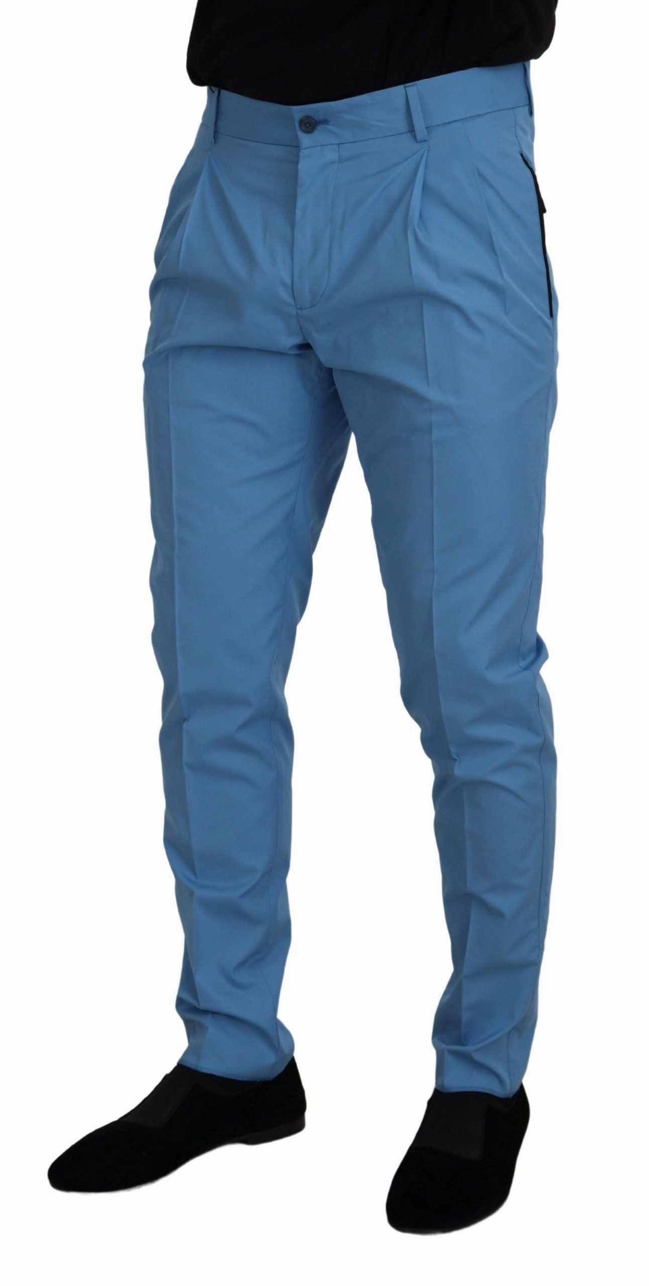 Dolce & Gabbana Elegant Slim Fit Chinos - Indulge in Italian Men's Luxury