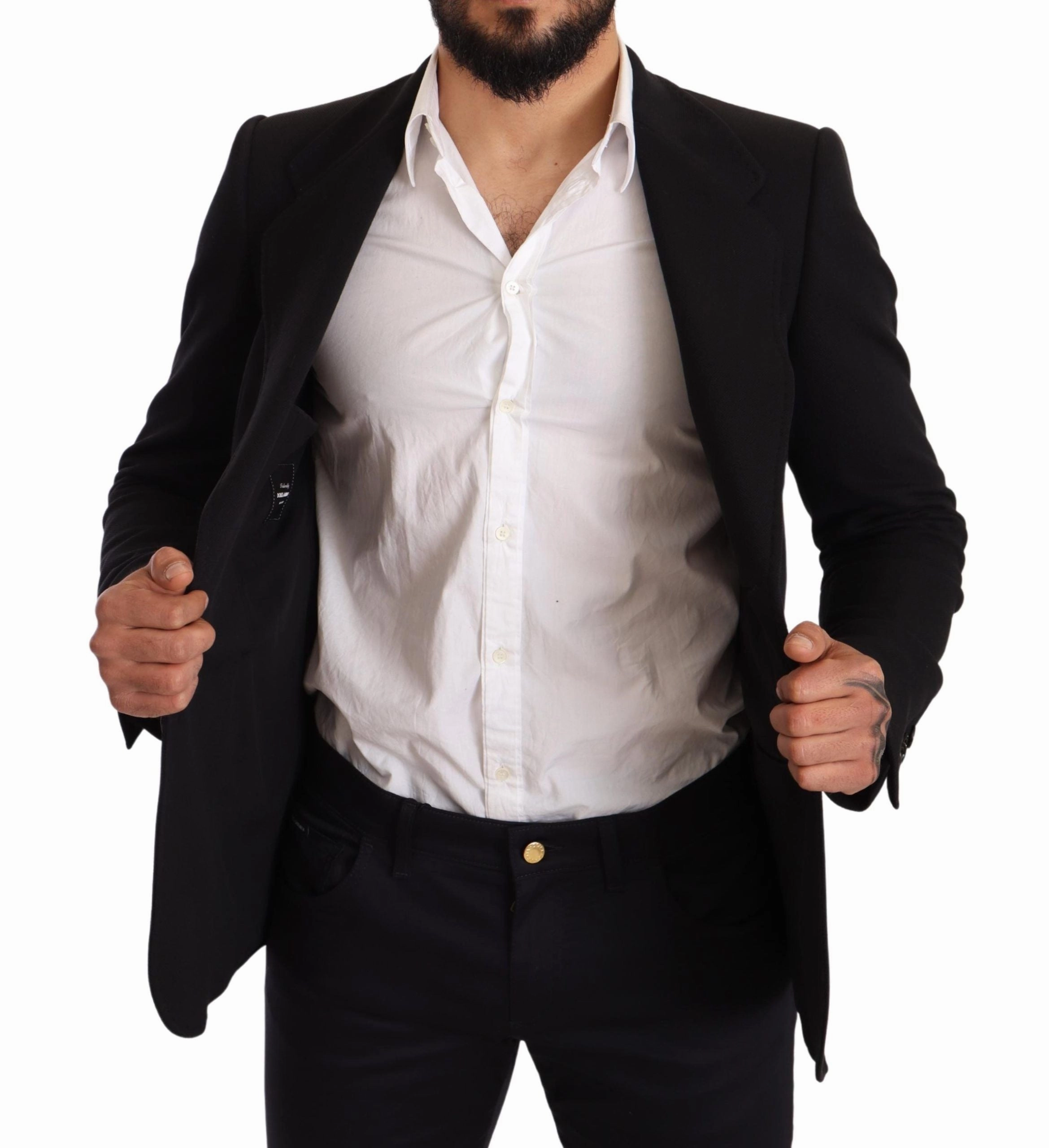 Dolce & Gabbana Elegant Slim Fit Cotton Men's Blazer