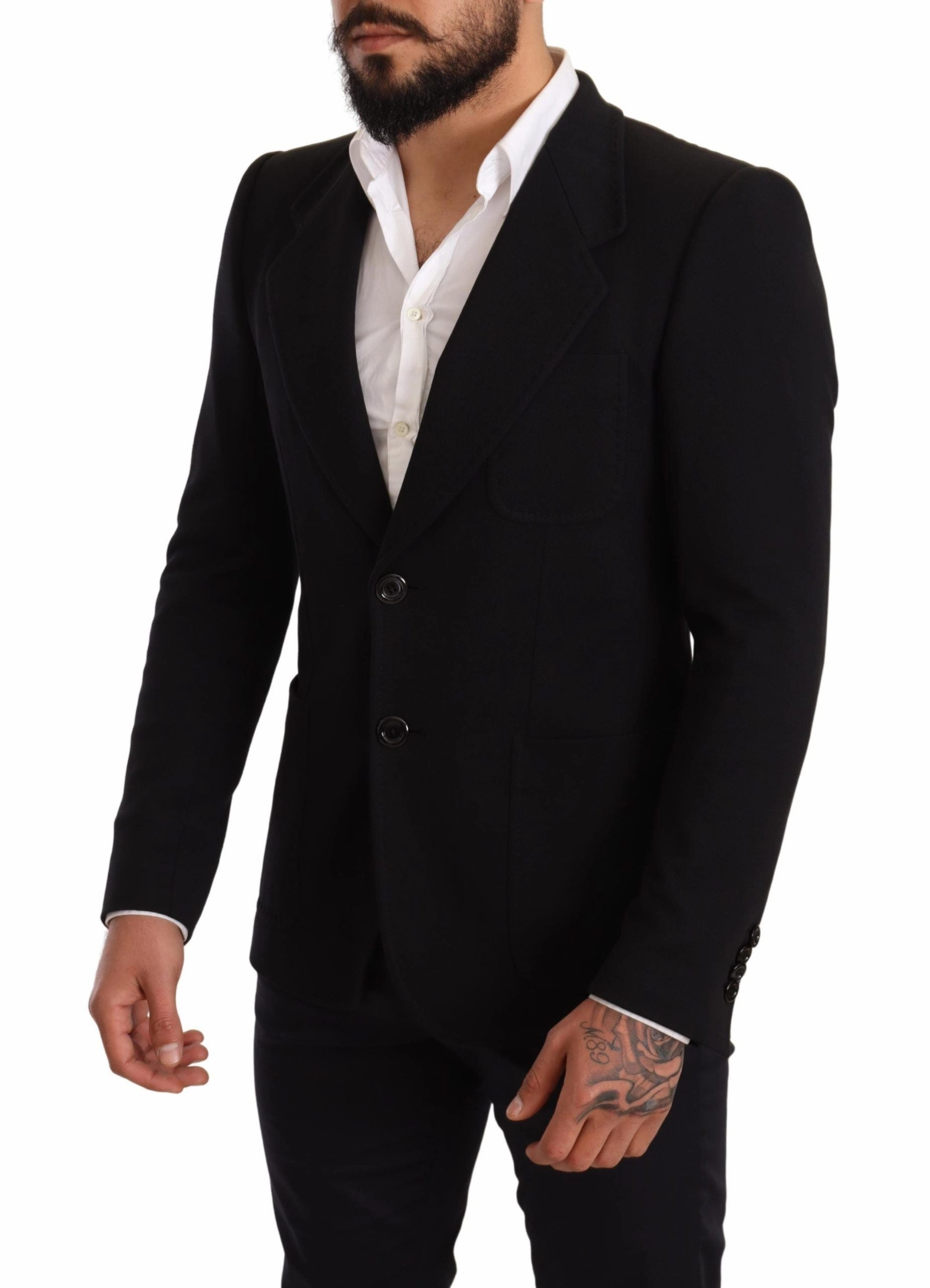 Dolce & Gabbana Elegant Slim Fit Cotton Men's Blazer