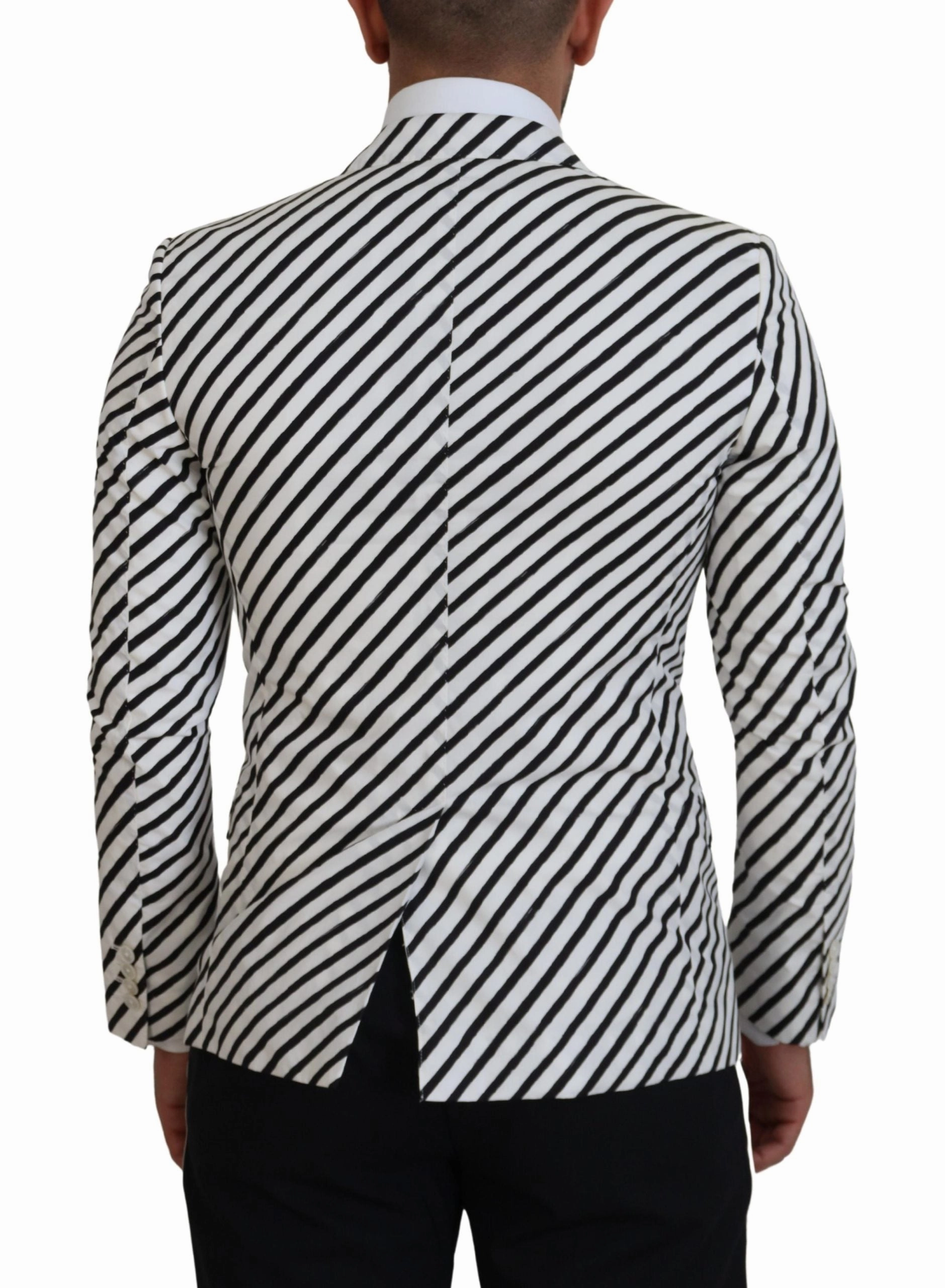 Dolce & Gabbana Elegant Striped Single Breasted Men's Blazer
