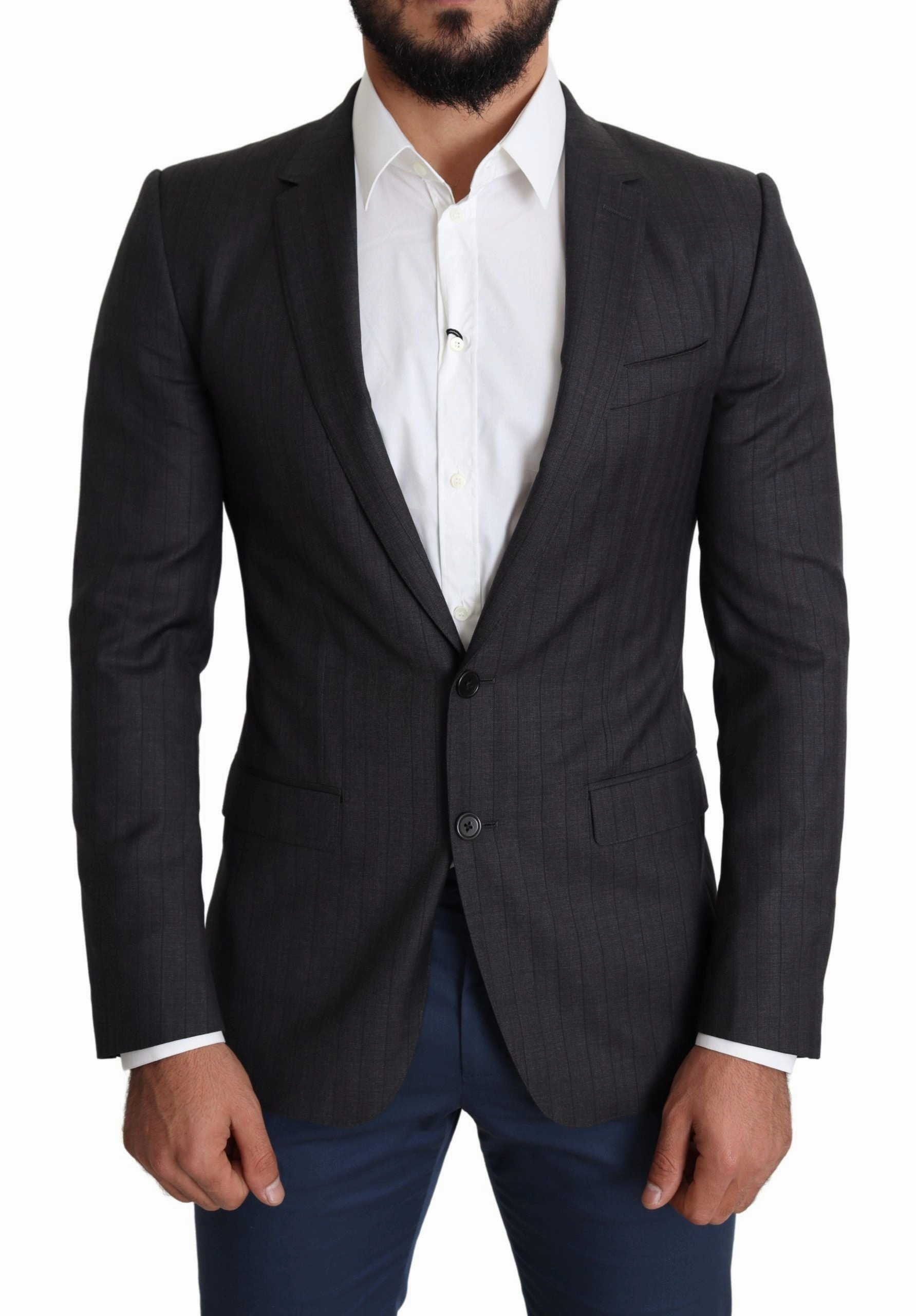 Dolce & Gabbana Elegant Virgin Wool Martini Men's Blazer