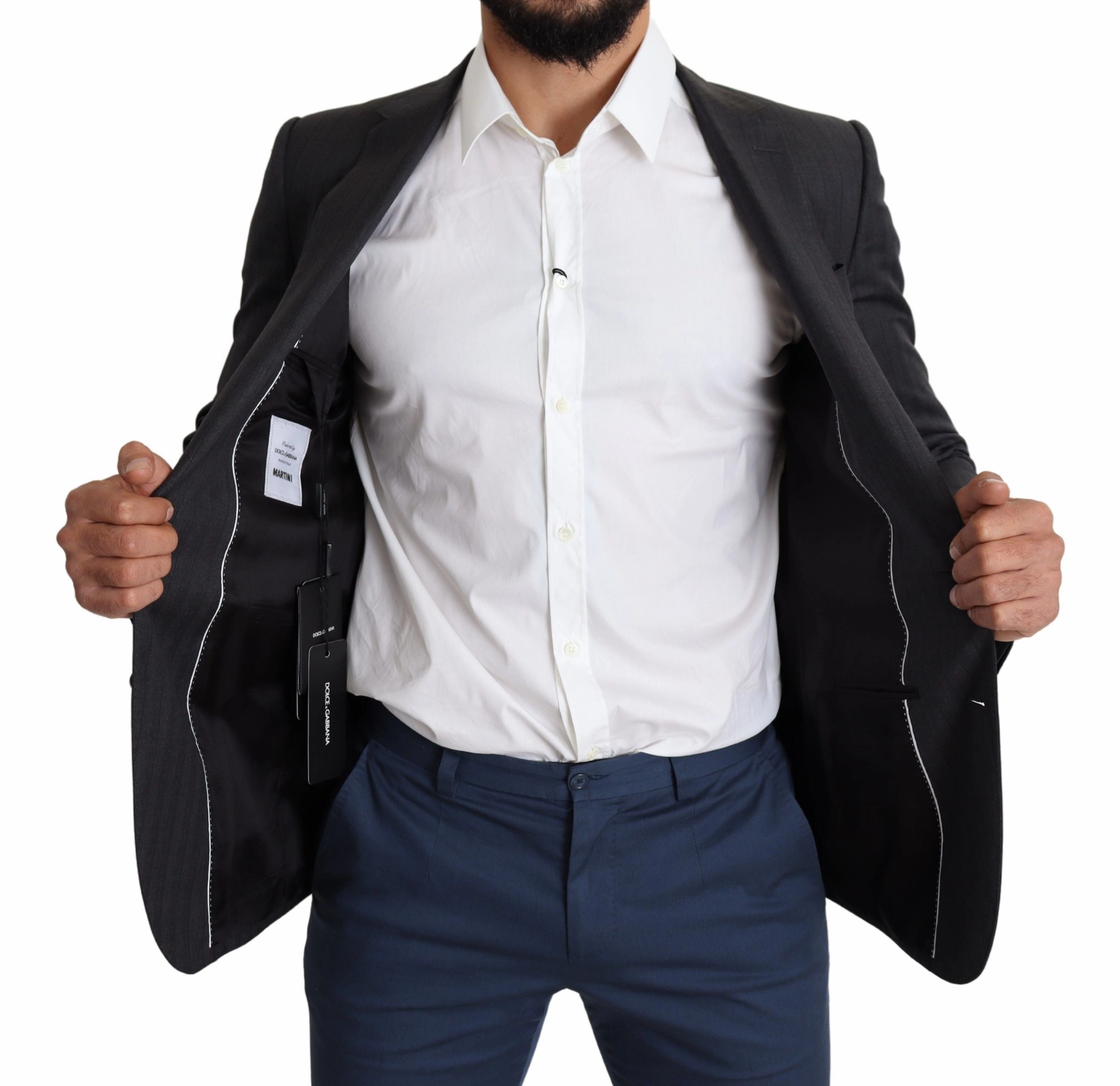Dolce & Gabbana Elegant Virgin Wool Martini Men's Blazer