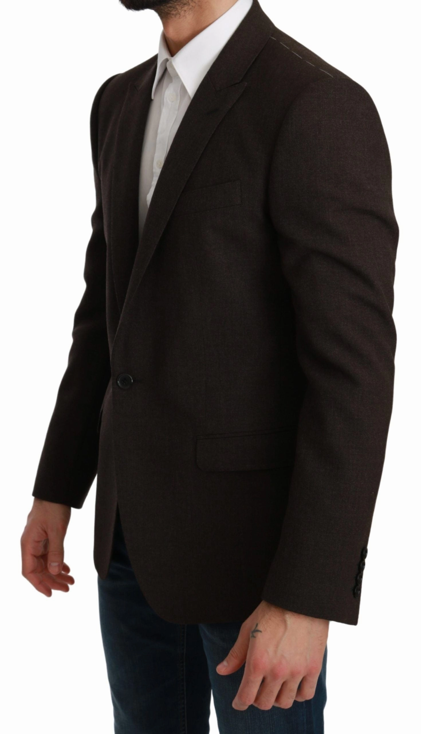 Dolce & Gabbana Elegant Virgin Wool Martini Men's Blazer