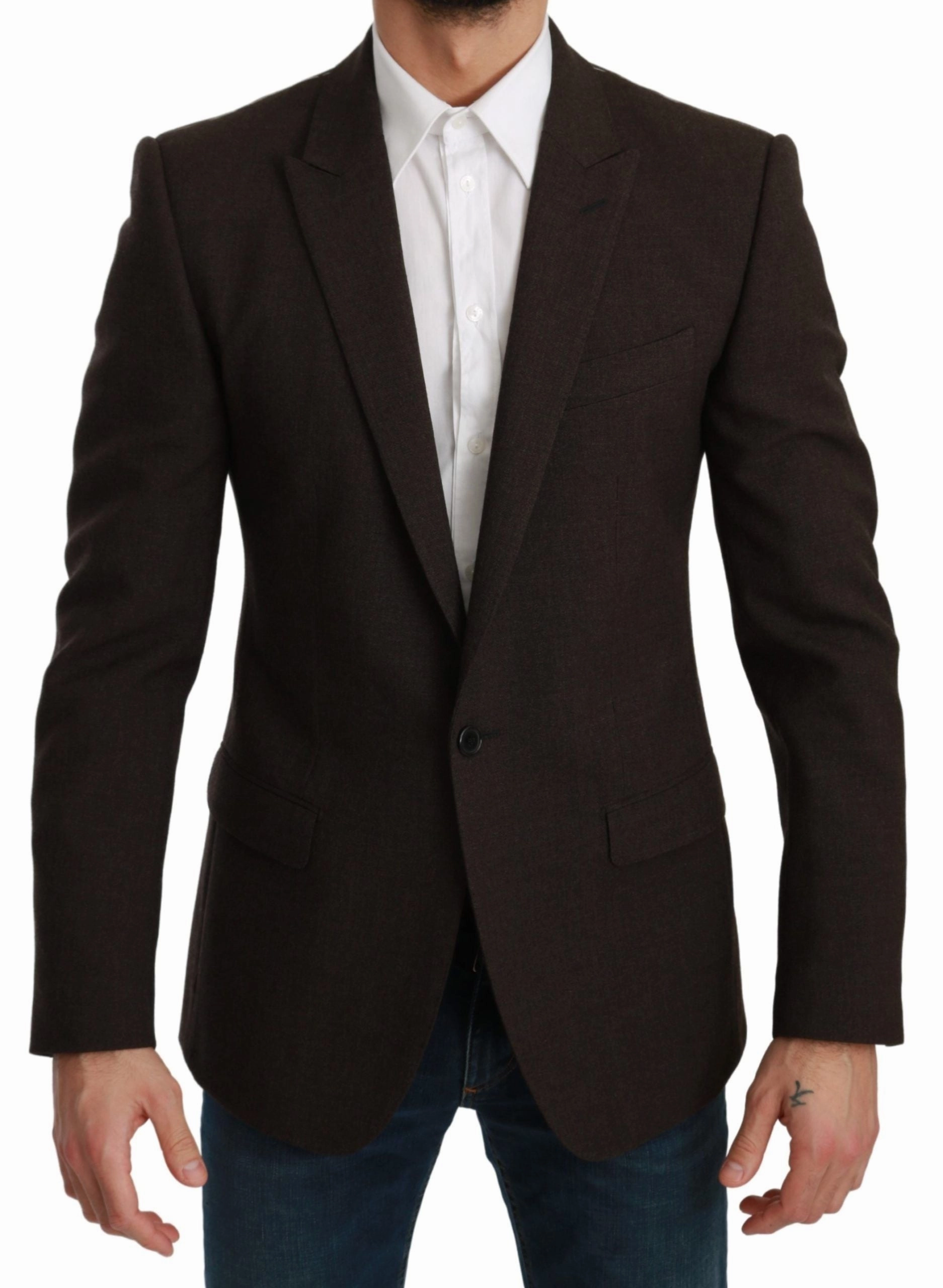 Dolce & Gabbana Elegant Virgin Wool Martini Men's Blazer