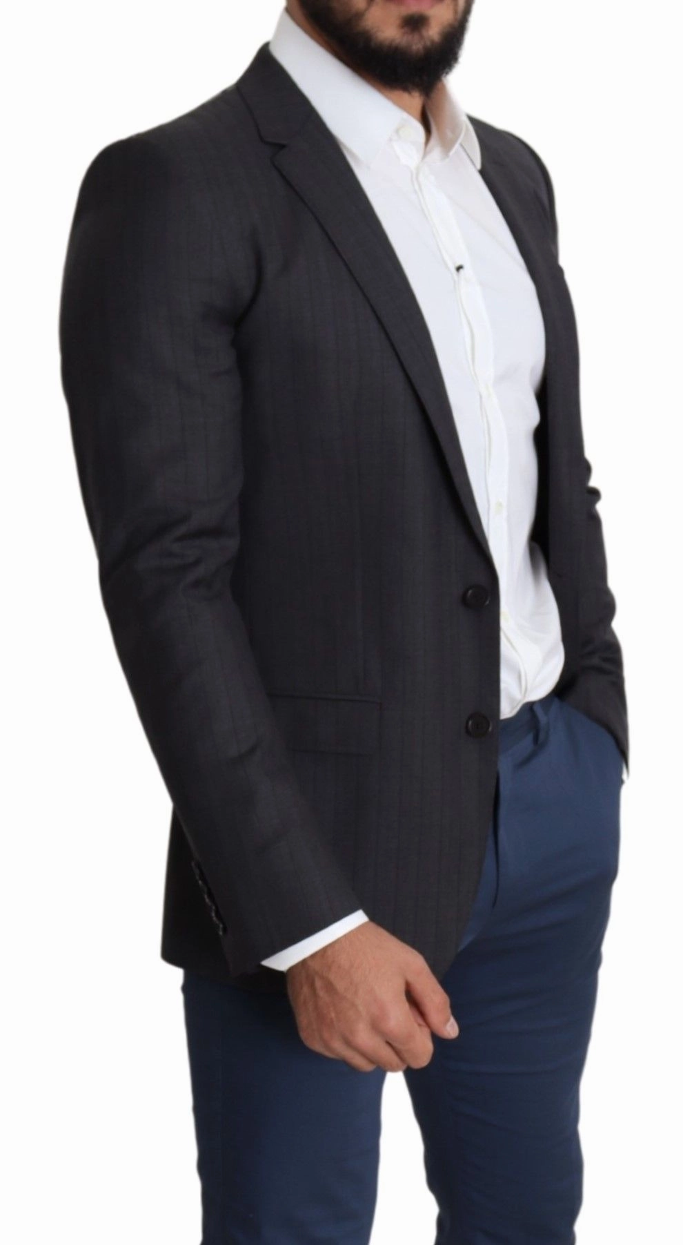 Dolce & Gabbana Elegant Virgin Wool Martini Men's Blazer