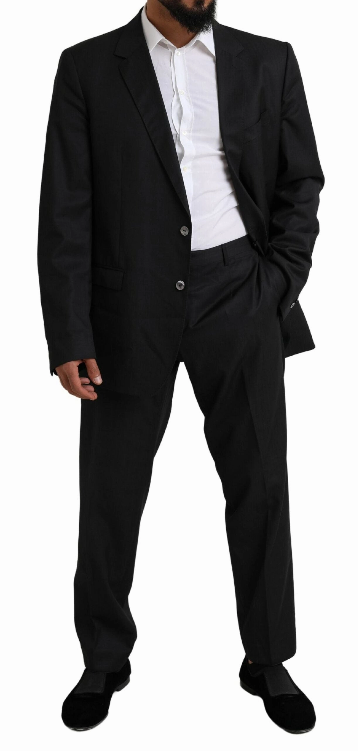 Dolce & Gabbana Elegant Virgin Wool Martini Men's Suit
