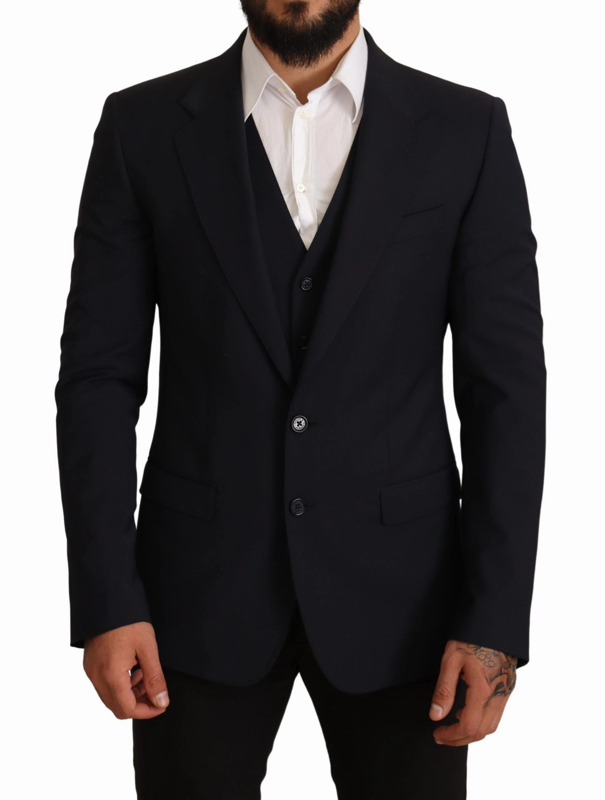 Dolce & Gabbana Elegant  Wool Blend Martini Men's Suit