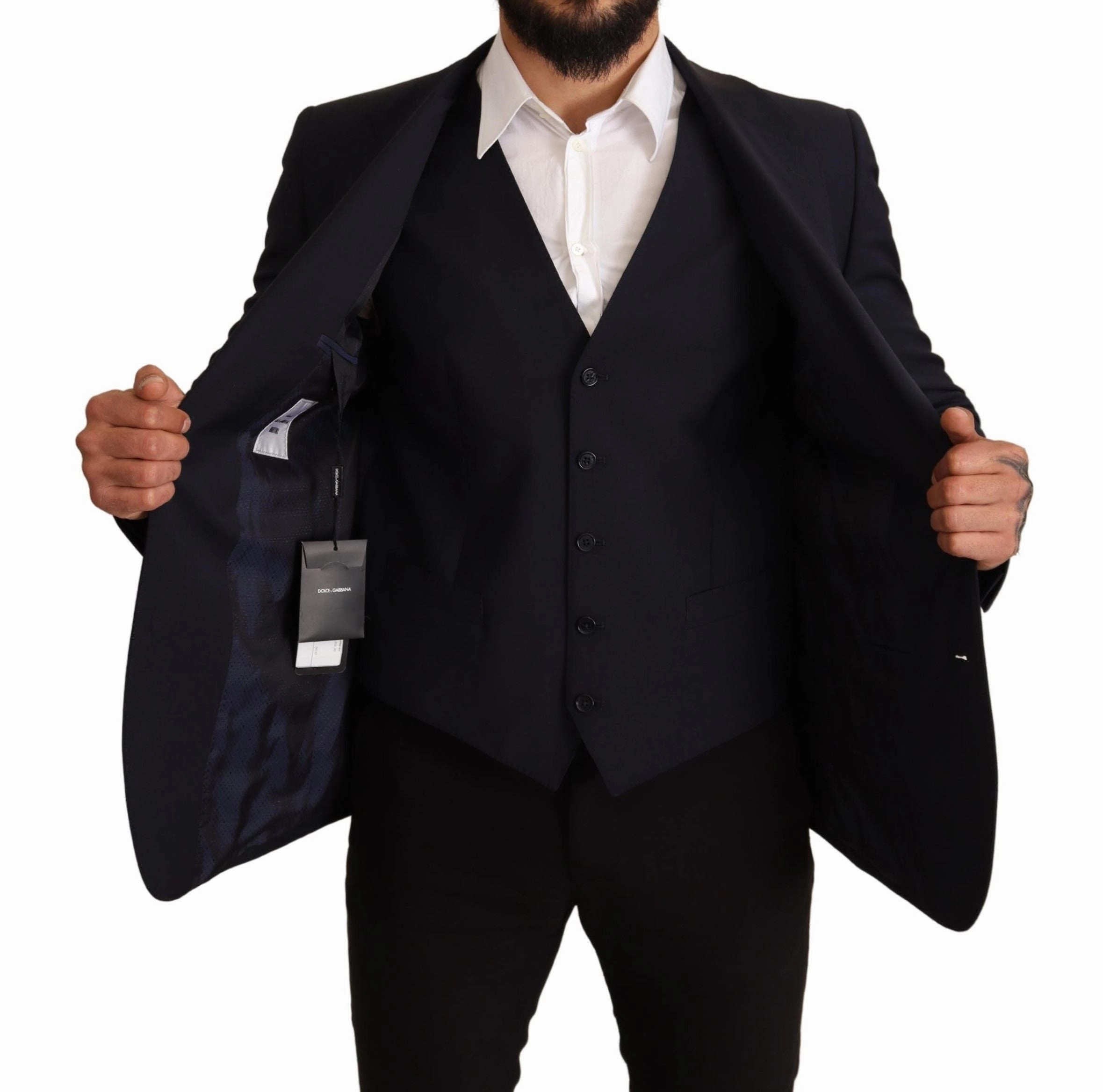Dolce & Gabbana Elegant  Wool Blend Martini Men's Suit