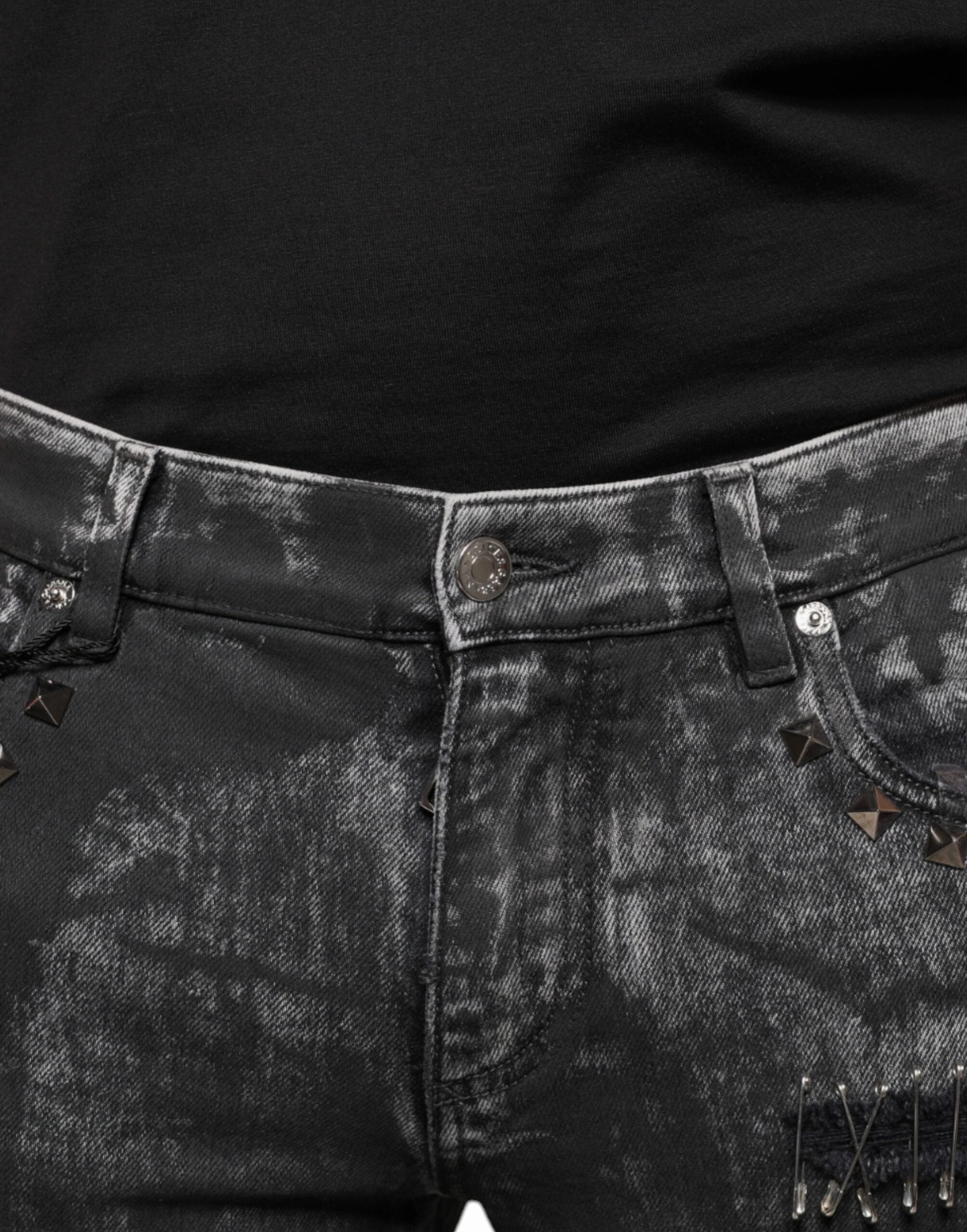 Dolce & Gabbana Embellished Cotton Skinny blue Men's Jeans
