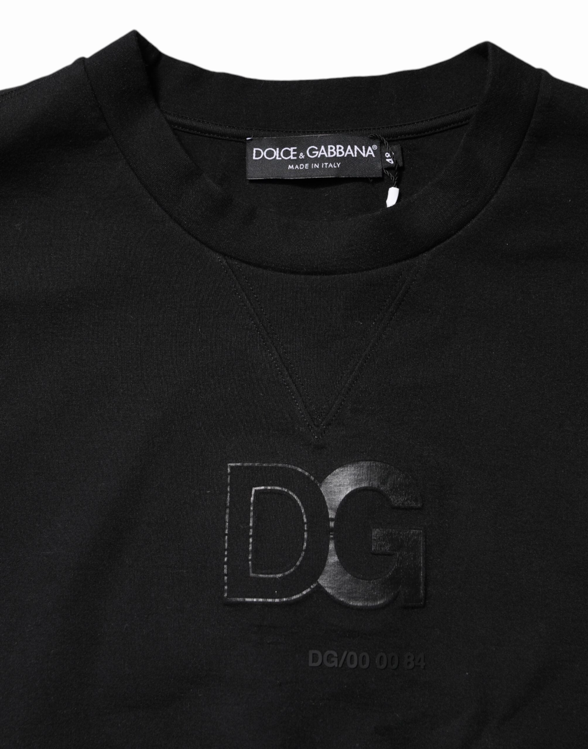 Dolce & Gabbana Embossed Logo Cotton Crew Neck Men's Sweater (Pre-Owned)