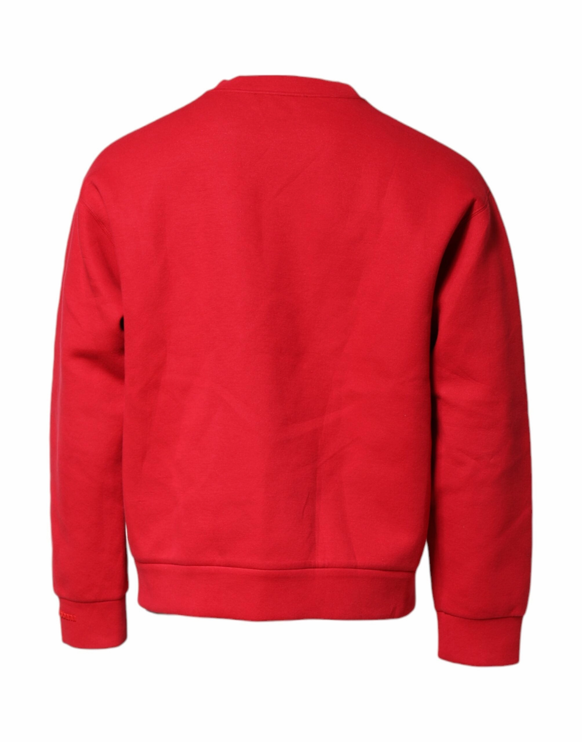 Dolce & Gabbana Embossed Logo Cotton Crew Neck Men's Sweater (Pre-Owned)