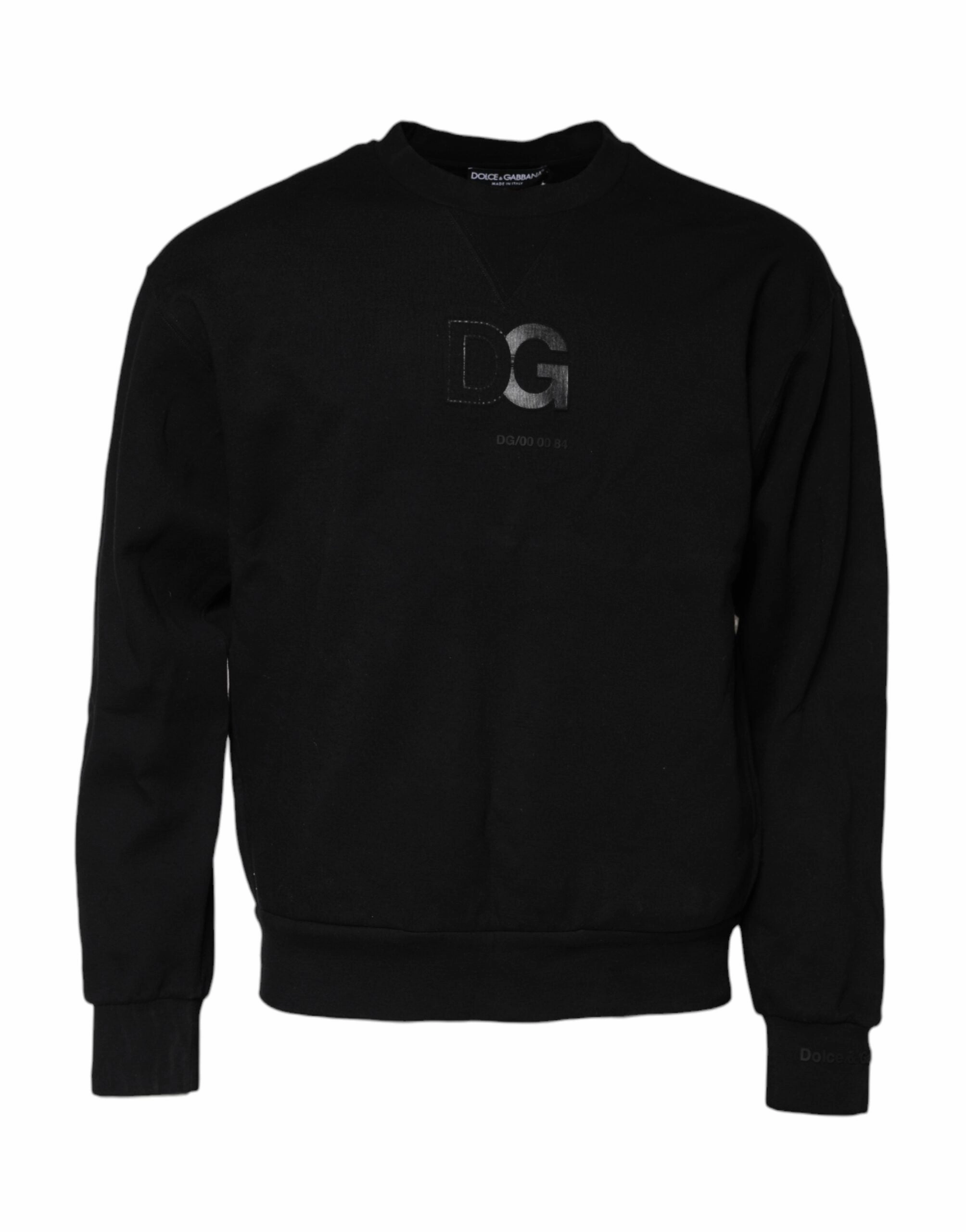 Dolce & Gabbana Embossed Logo Cotton Crew Neck Men's Sweater (Pre-Owned)