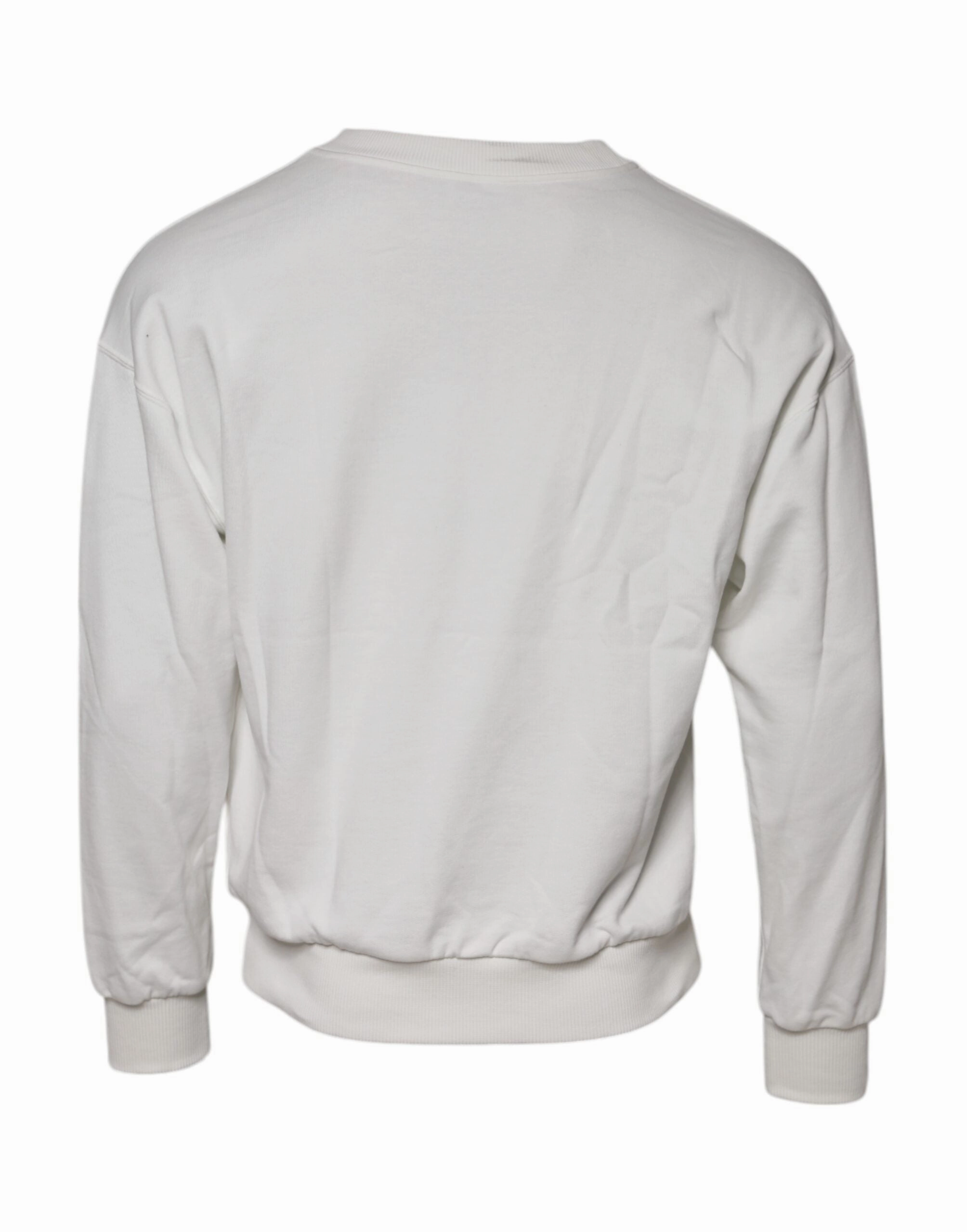 Dolce & Gabbana Embossed Logo Cotton Crew Neck Men's Sweater (Pre-Owned)