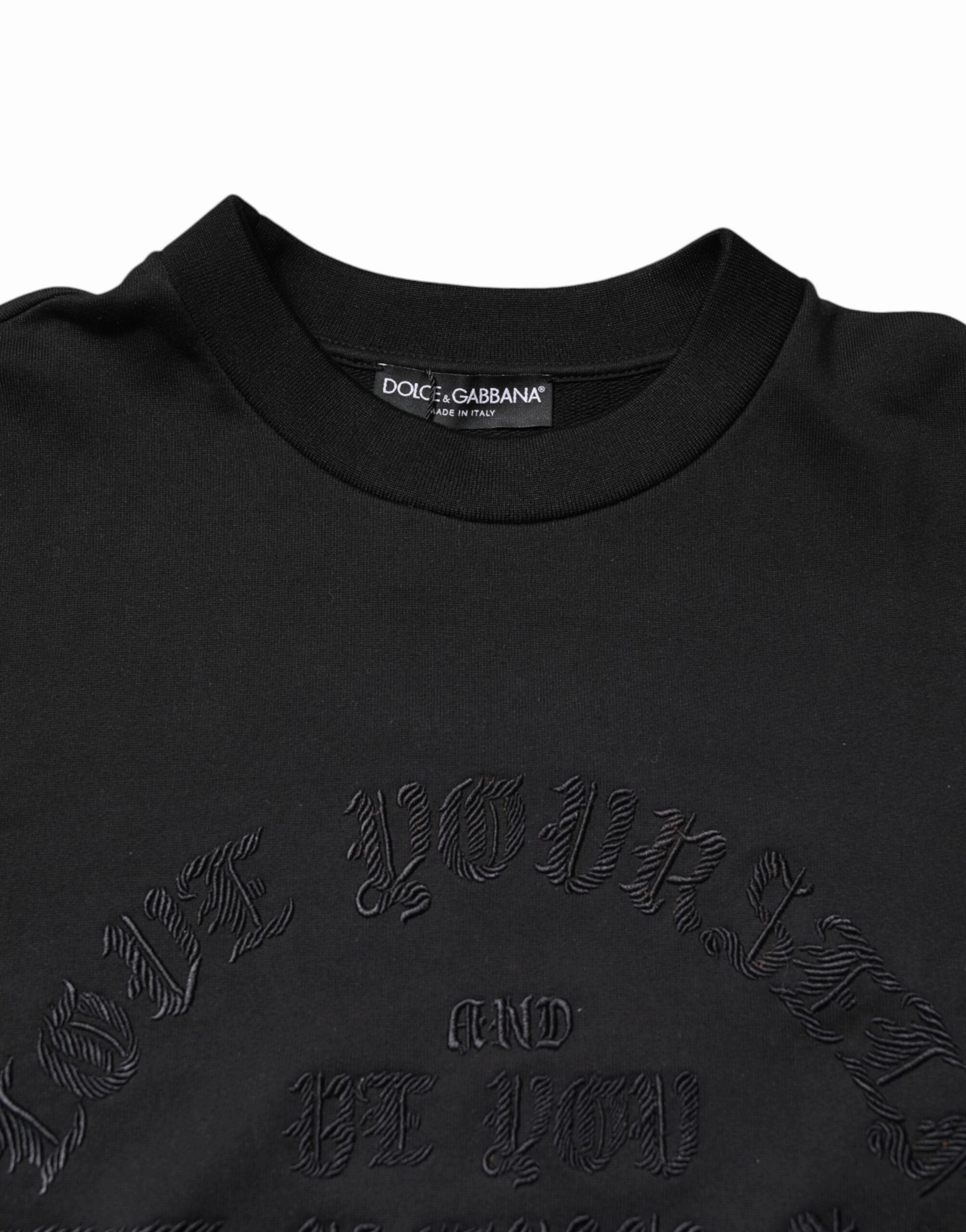 Dolce & Gabbana Embroide Crew Neck Pullover Men's Sweater