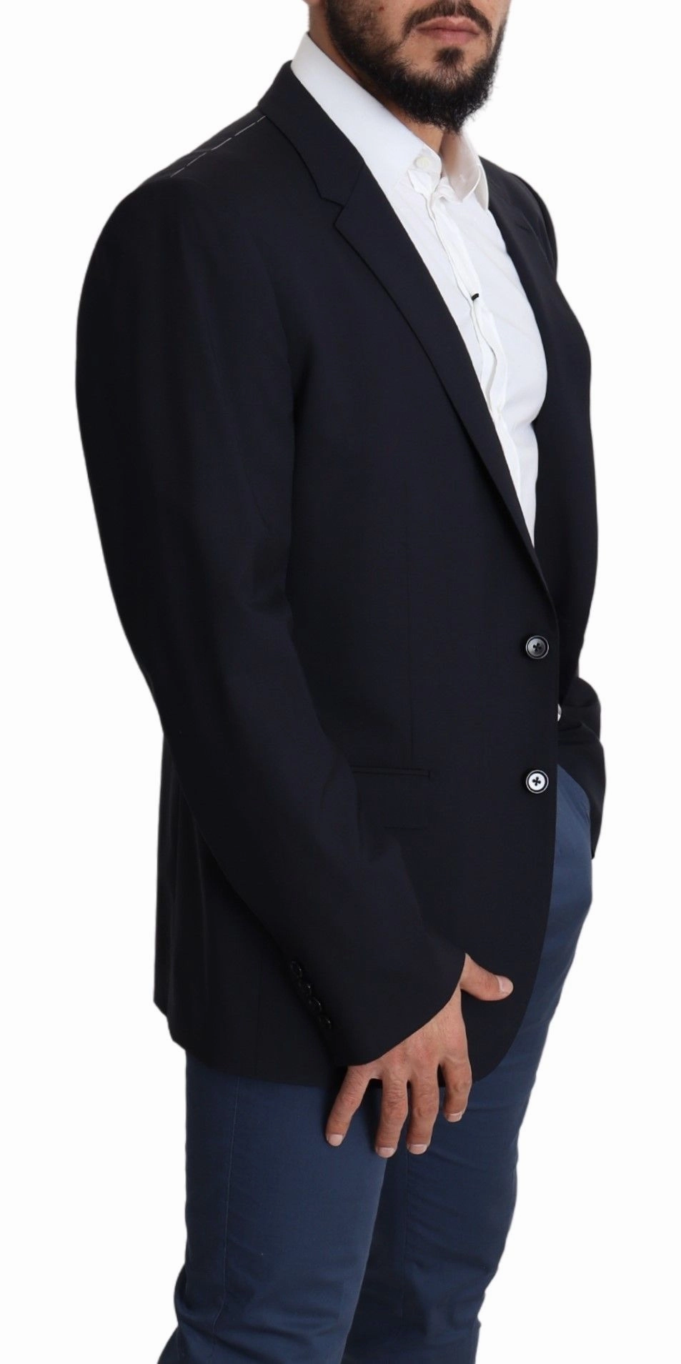 Dolce & Gabbana Exquisite Wool Stretch Martini Men's Blazer