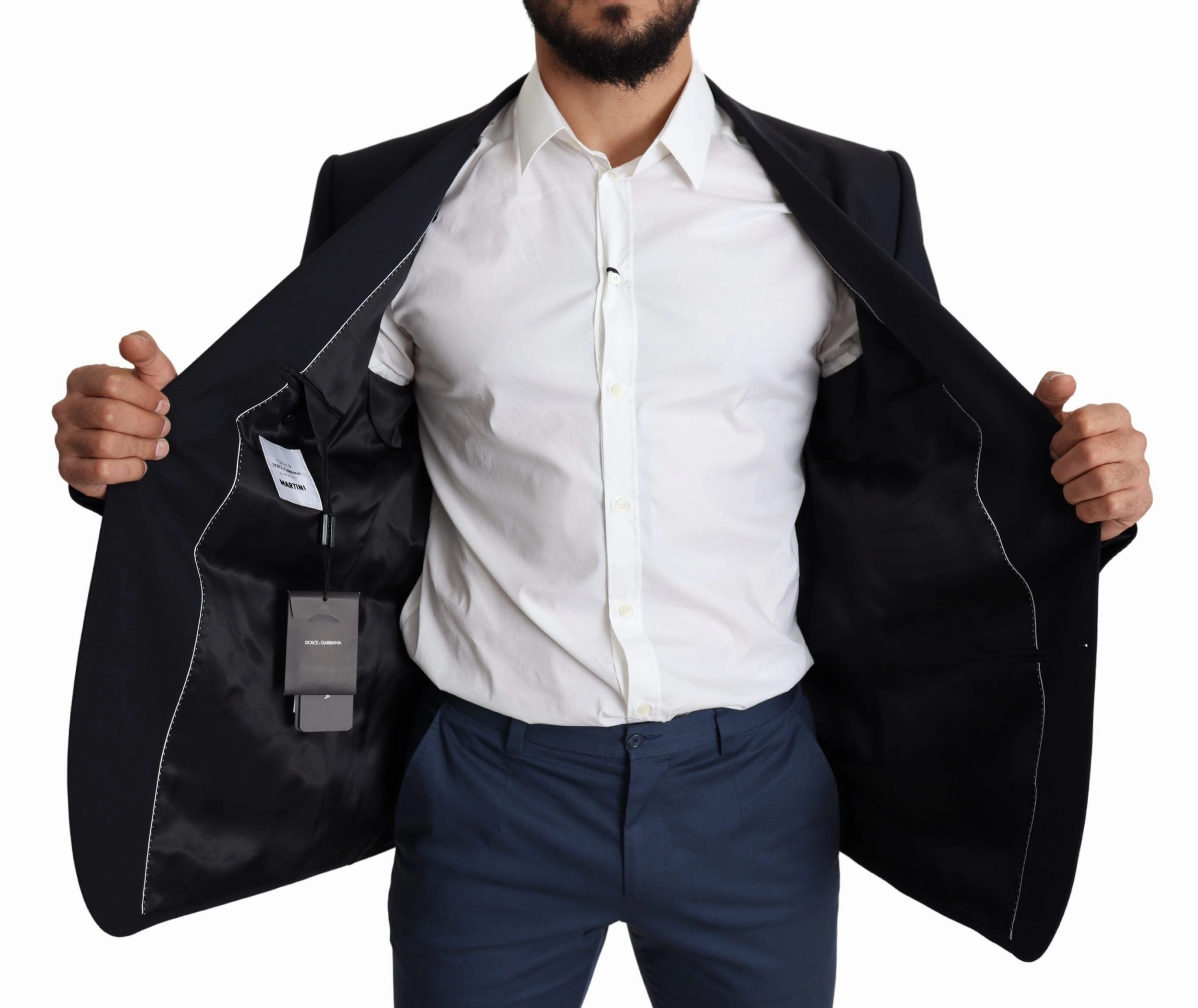 Dolce & Gabbana Exquisite Wool Stretch Martini Men's Blazer