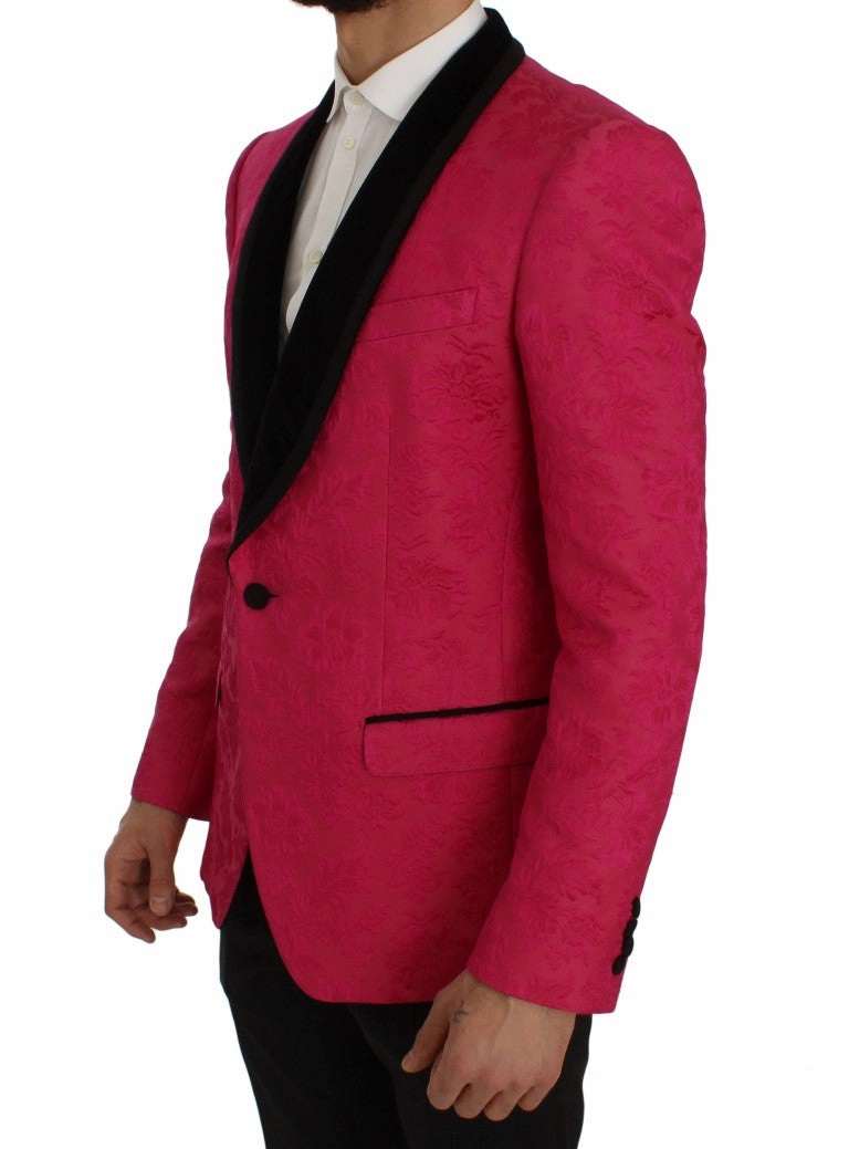 Dolce & Gabbana Floral Brocade Single-Breasted Men's Blazer