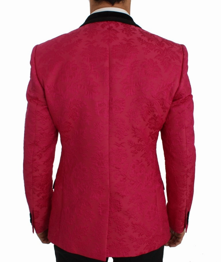 Dolce & Gabbana Floral Brocade Single-Breasted Men's Blazer