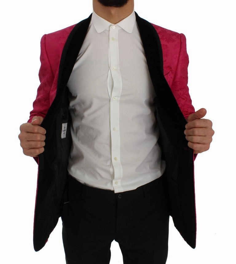 Dolce & Gabbana Floral Brocade Single-Breasted Men's Blazer