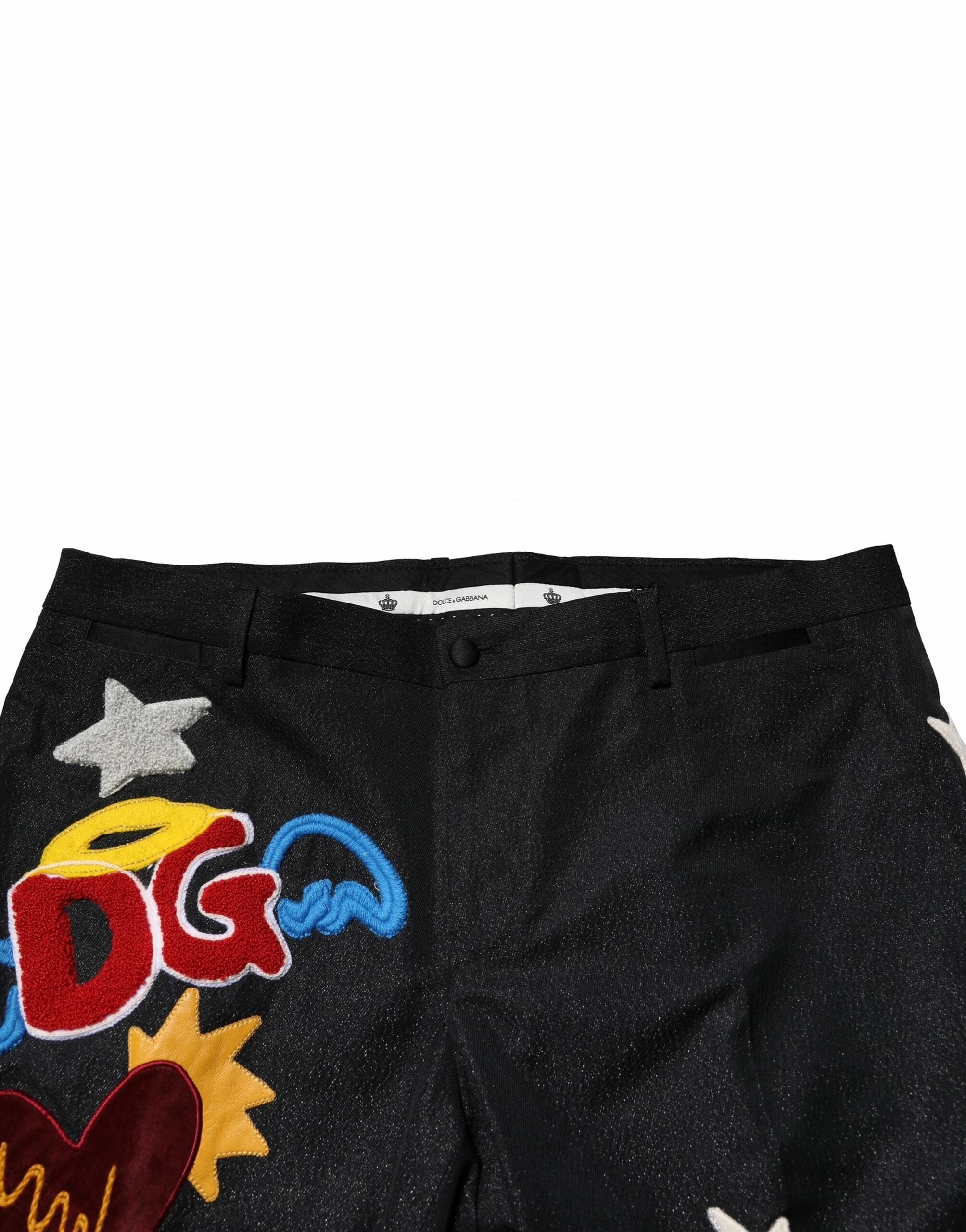 Dolce & Gabbana Graphic Embroidery Men Men's Pants