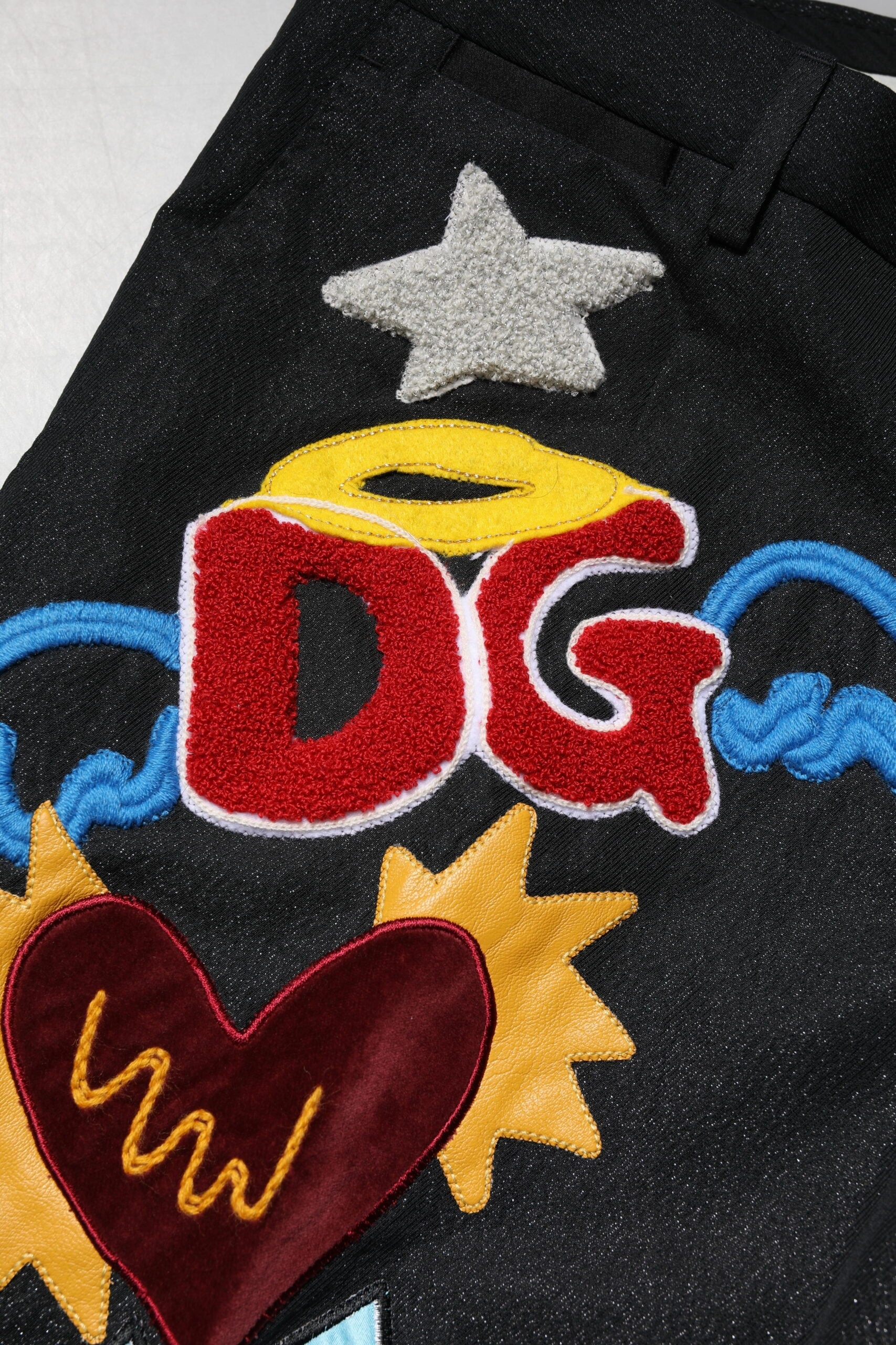 Dolce & Gabbana Graphic Embroidery Men Men's Pants