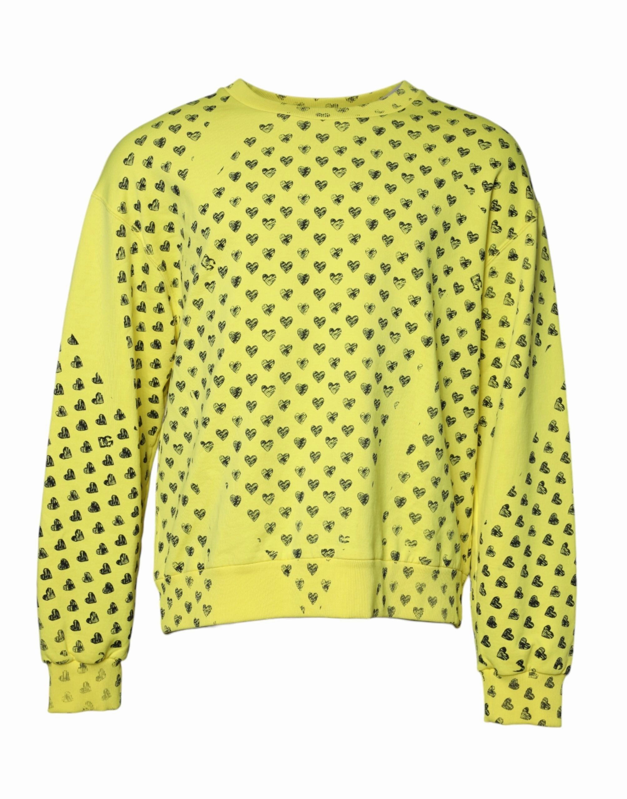 Dolce & Gabbana Heart Crew Neck Men Pullover Men's Sweater (Pre-Owned)