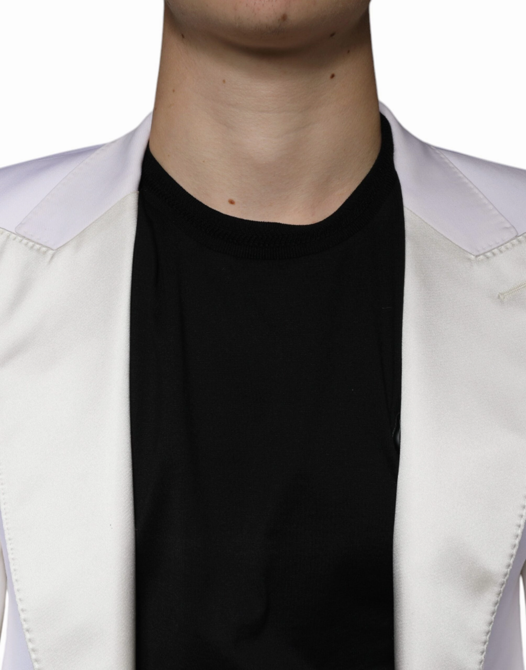 Dolce & Gabbana ivory Wool Single Breasted Dress Men's Blazer
