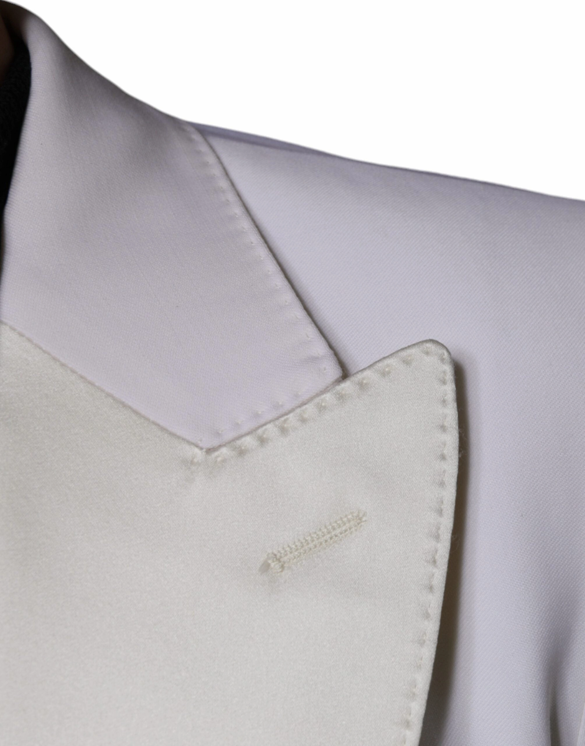 Dolce & Gabbana ivory Wool Single Breasted Dress Men's Blazer