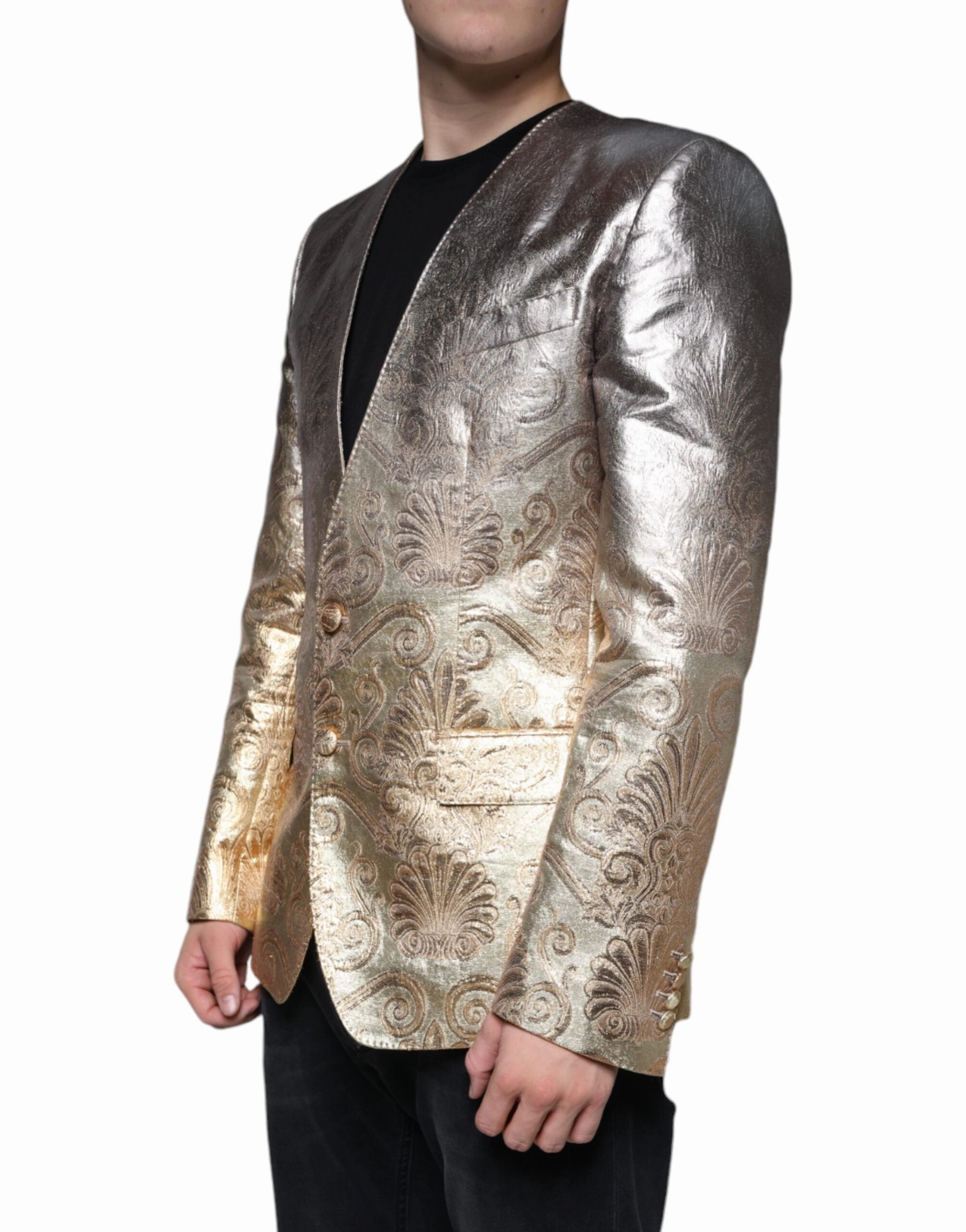 Dolce & Gabbana Jacquard Single Breasted Dress Men's Blazer