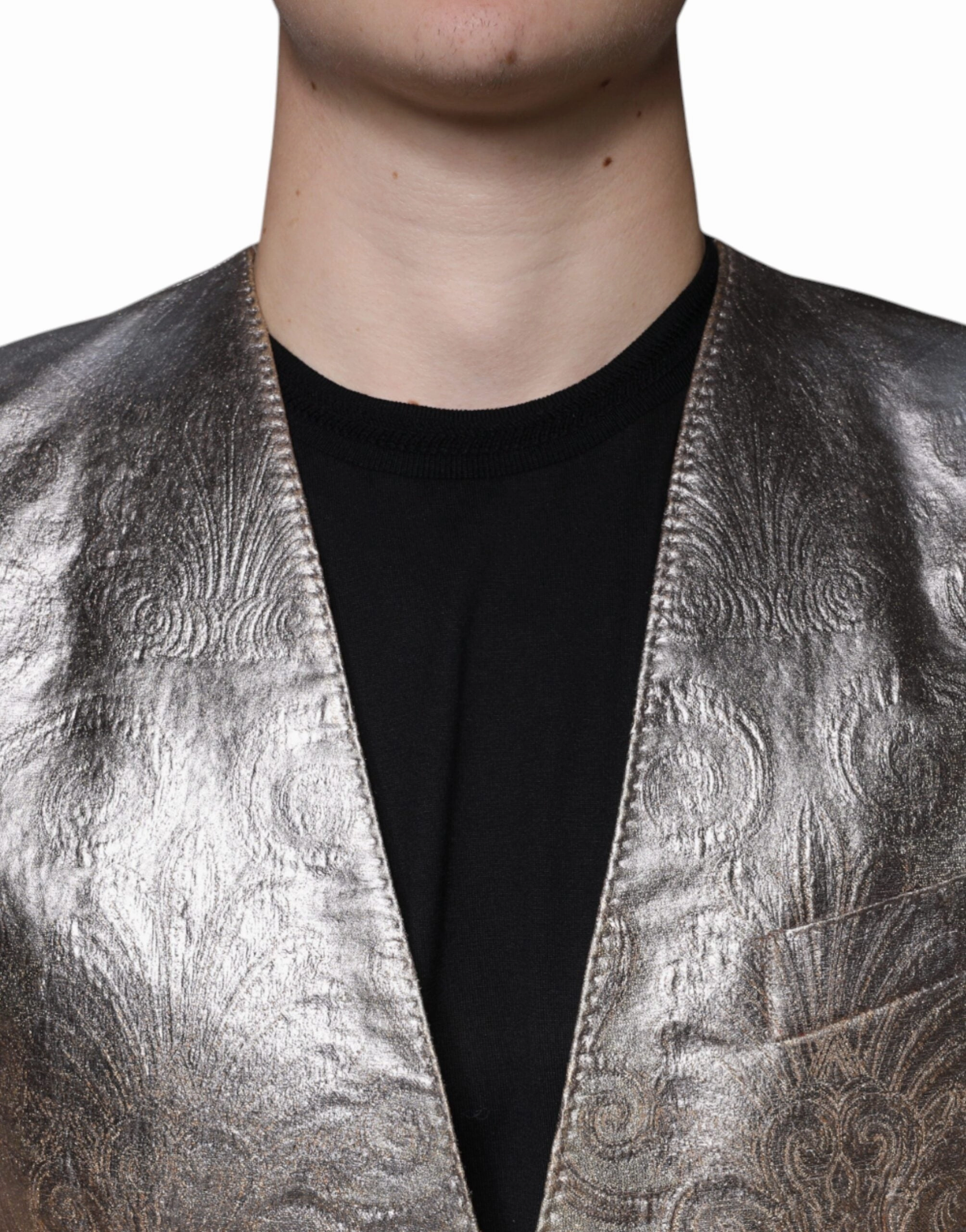 Dolce & Gabbana Jacquard Single Breasted Dress Men's Blazer