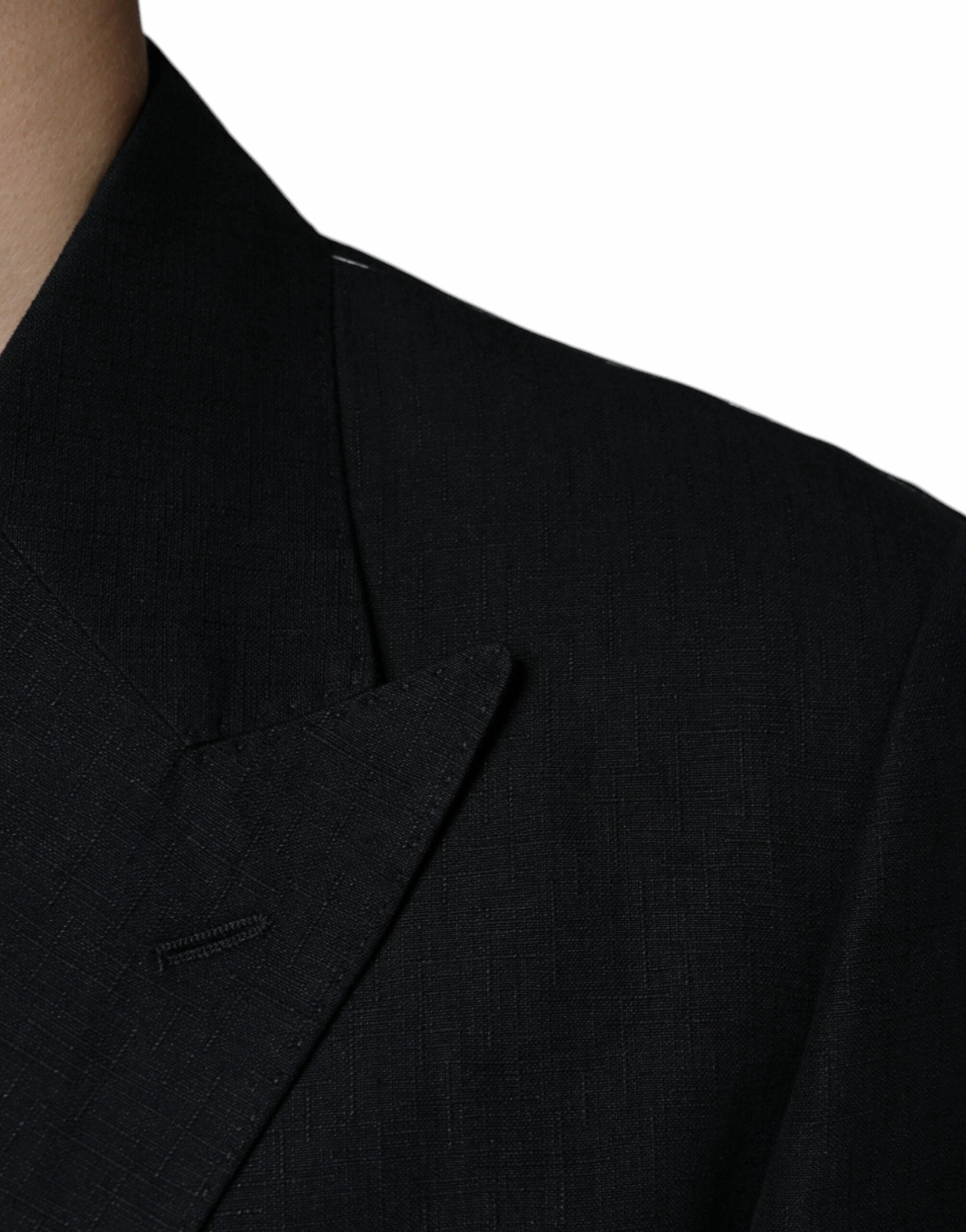 Dolce & Gabbana Linen Double Breasted Dress Men's Blazer