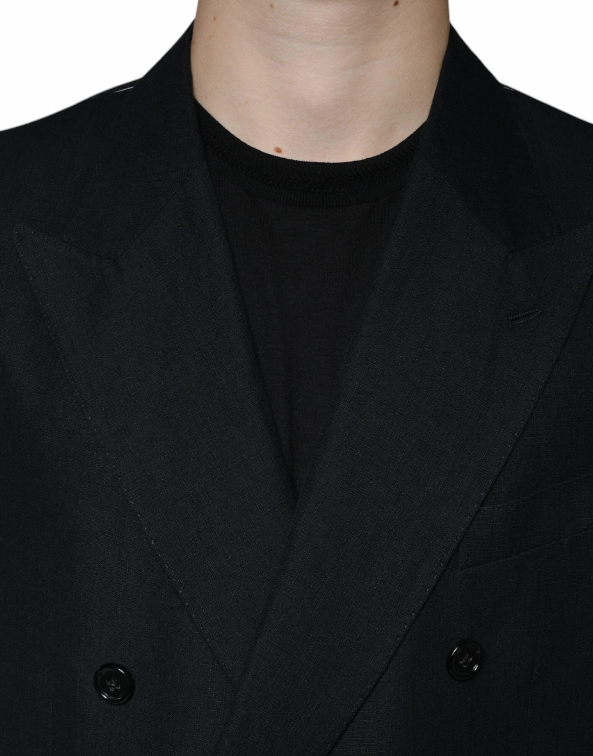 Dolce & Gabbana Linen Double Breasted Dress Men's Blazer