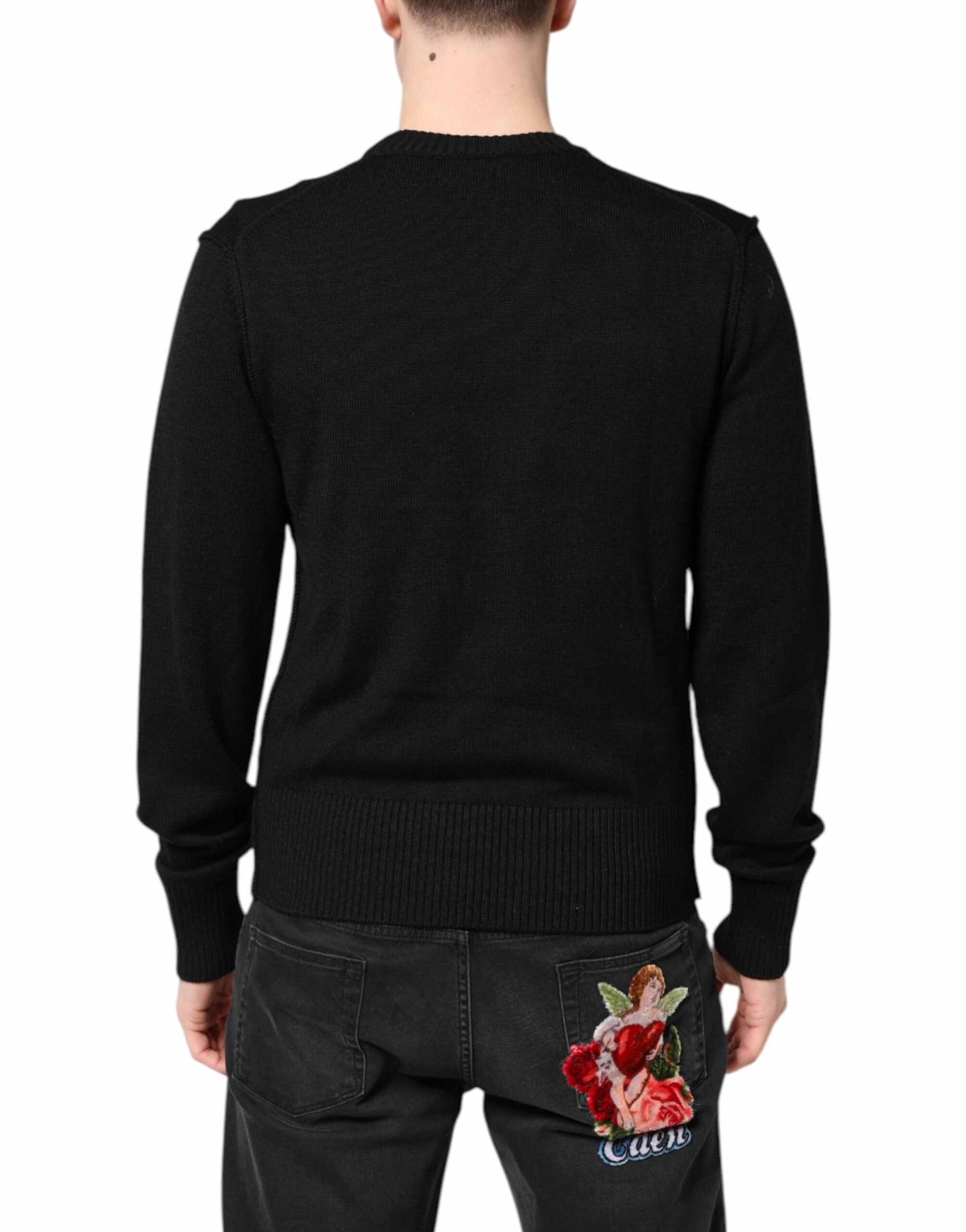 Dolce & Gabbana Logo Embroidery Knit Pullover Men's Sweater