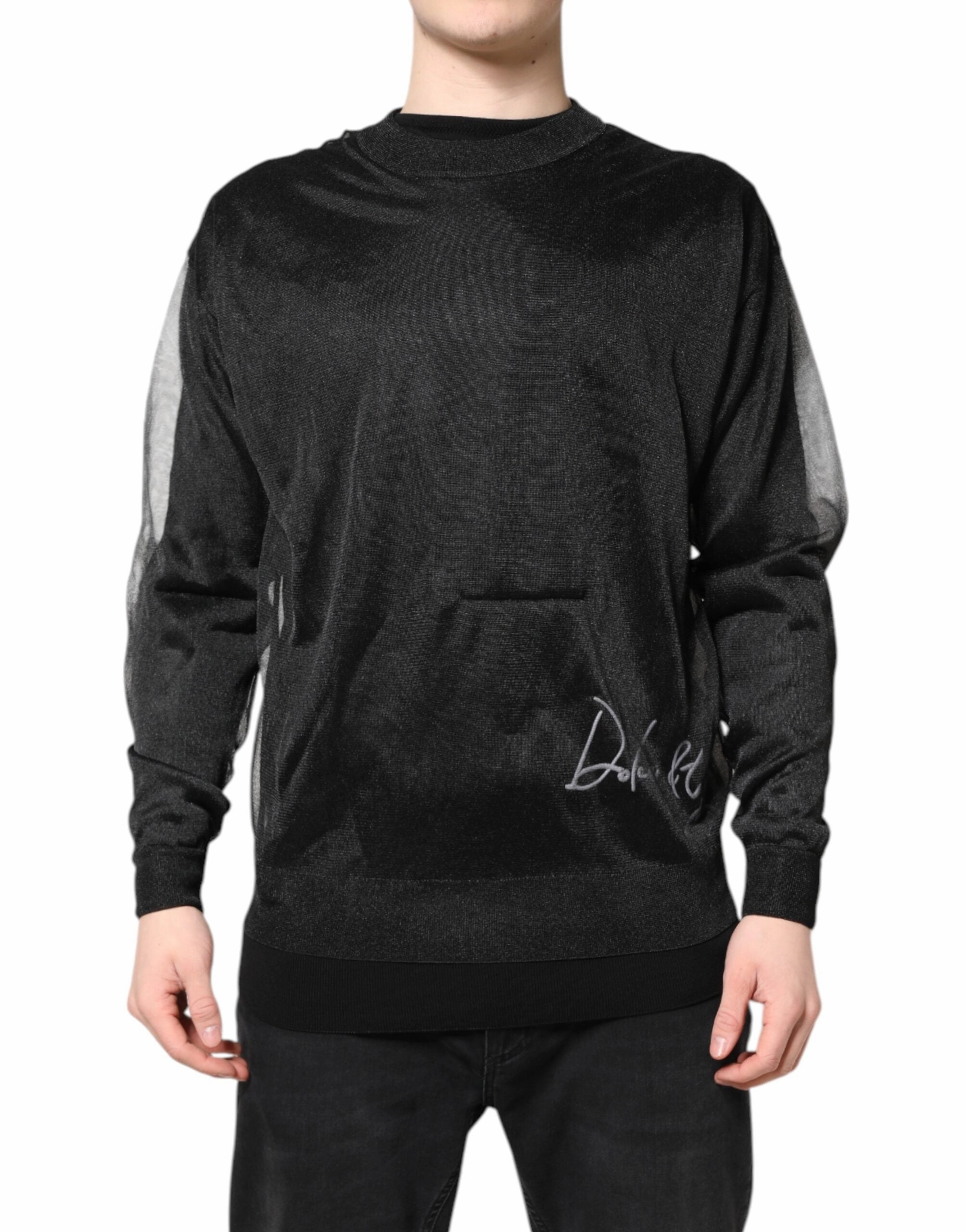 Dolce & Gabbana Logo Knitted Crewneck Pullover Men's Sweater (Pre-Owned)