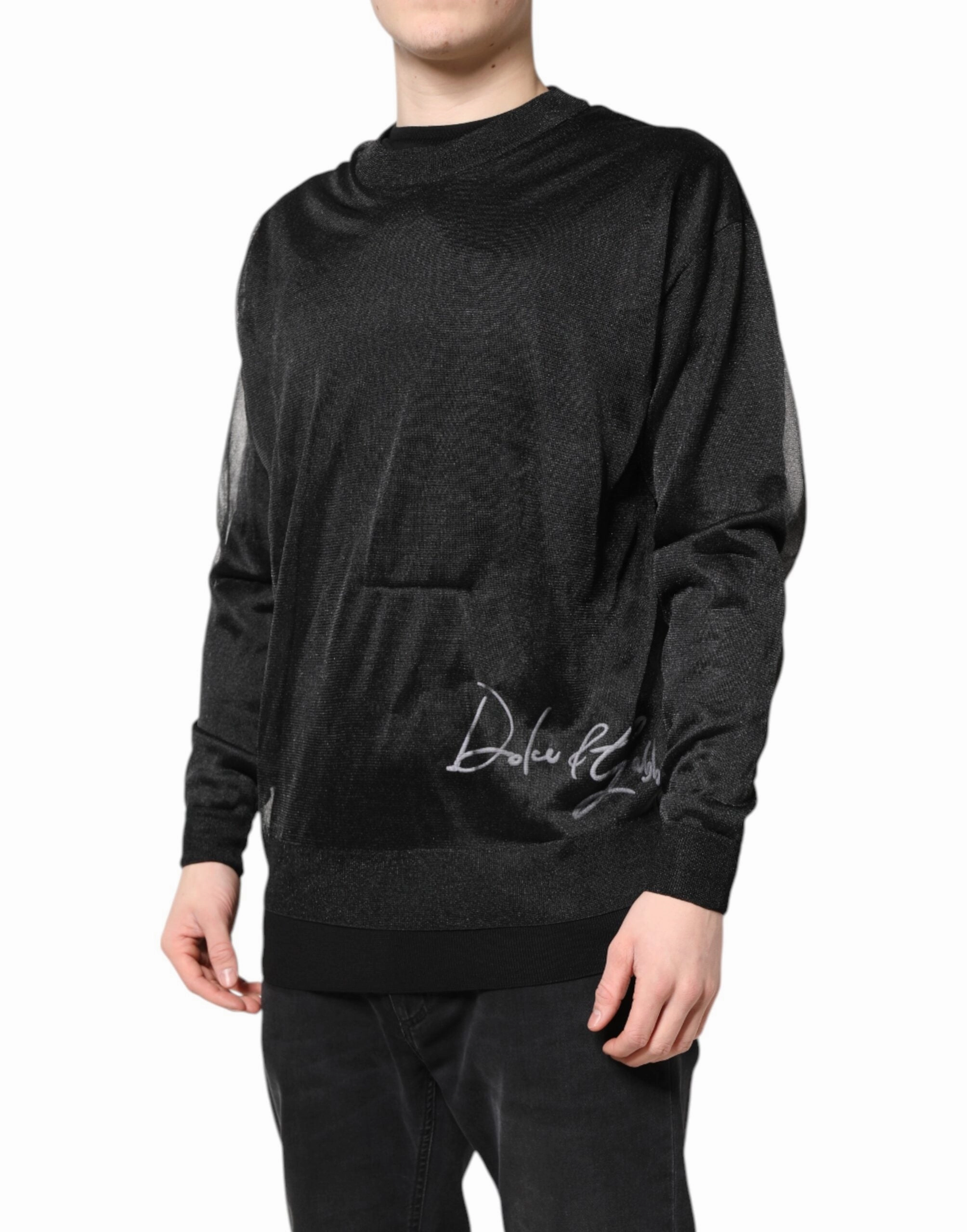 Dolce & Gabbana Logo Knitted Crewneck Pullover Men's Sweater (Pre-Owned)