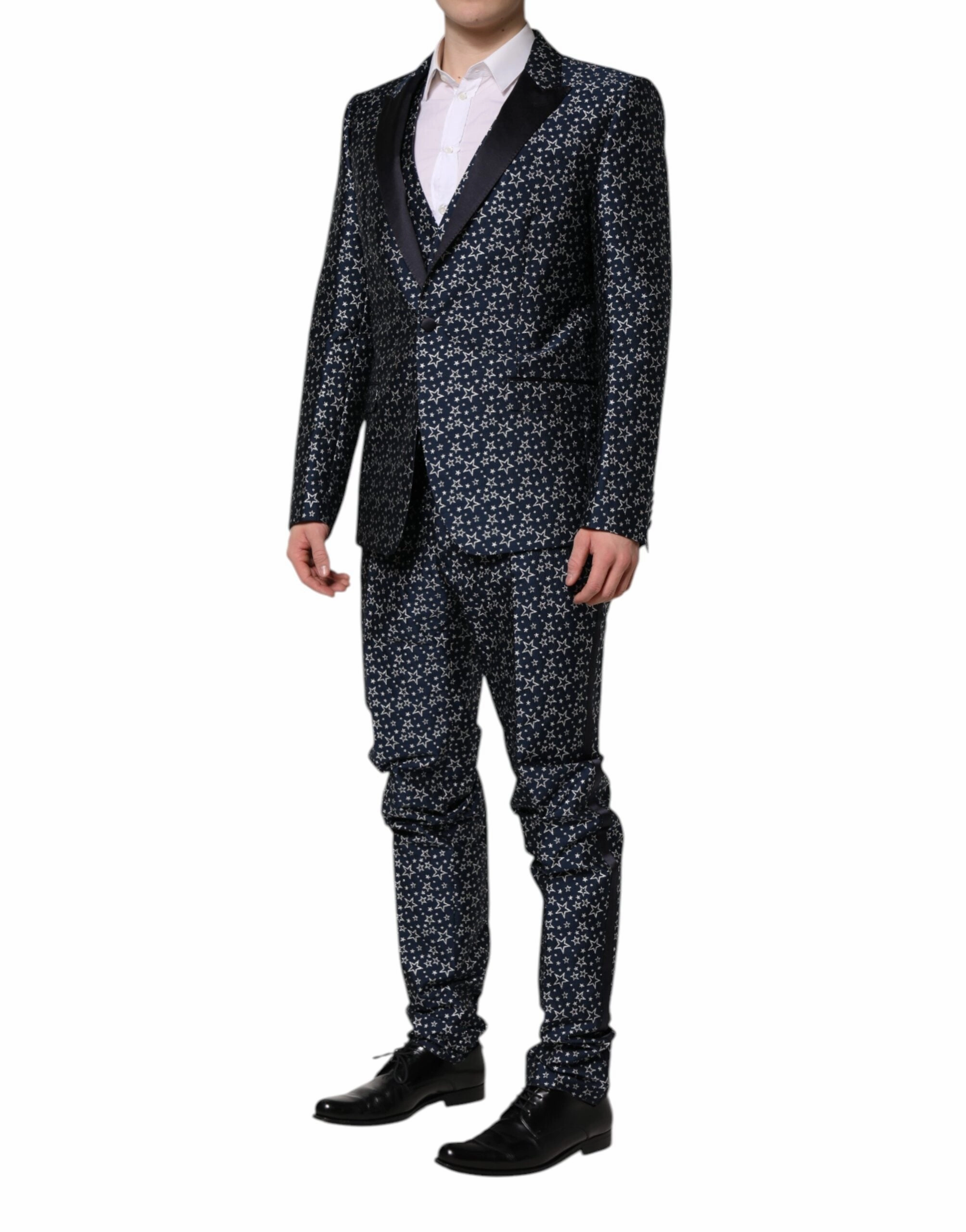 Dolce & Gabbana MARTINI Star Jacquard 3 Piece Men's Suit
