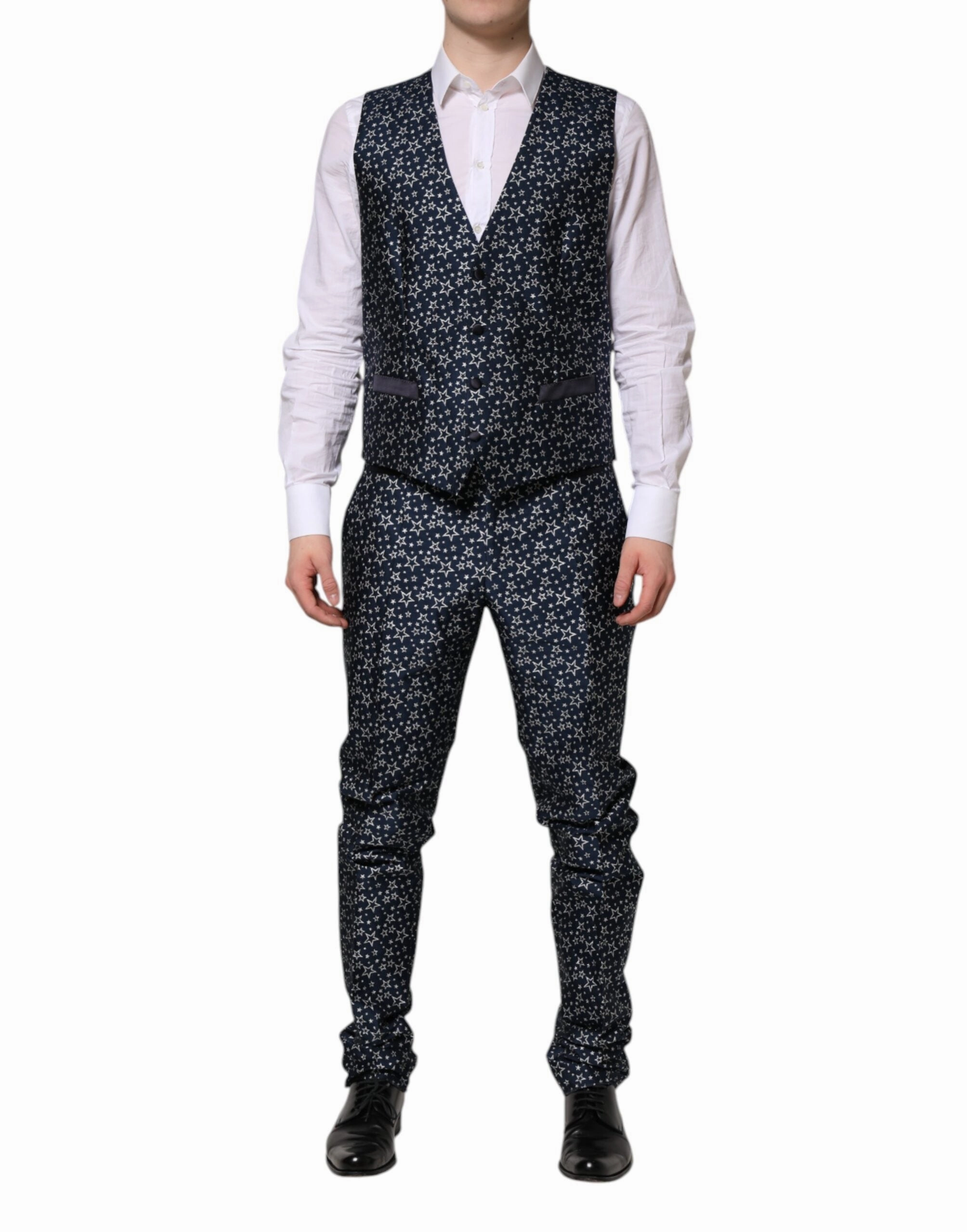 Dolce & Gabbana MARTINI Star Jacquard 3 Piece Men's Suit