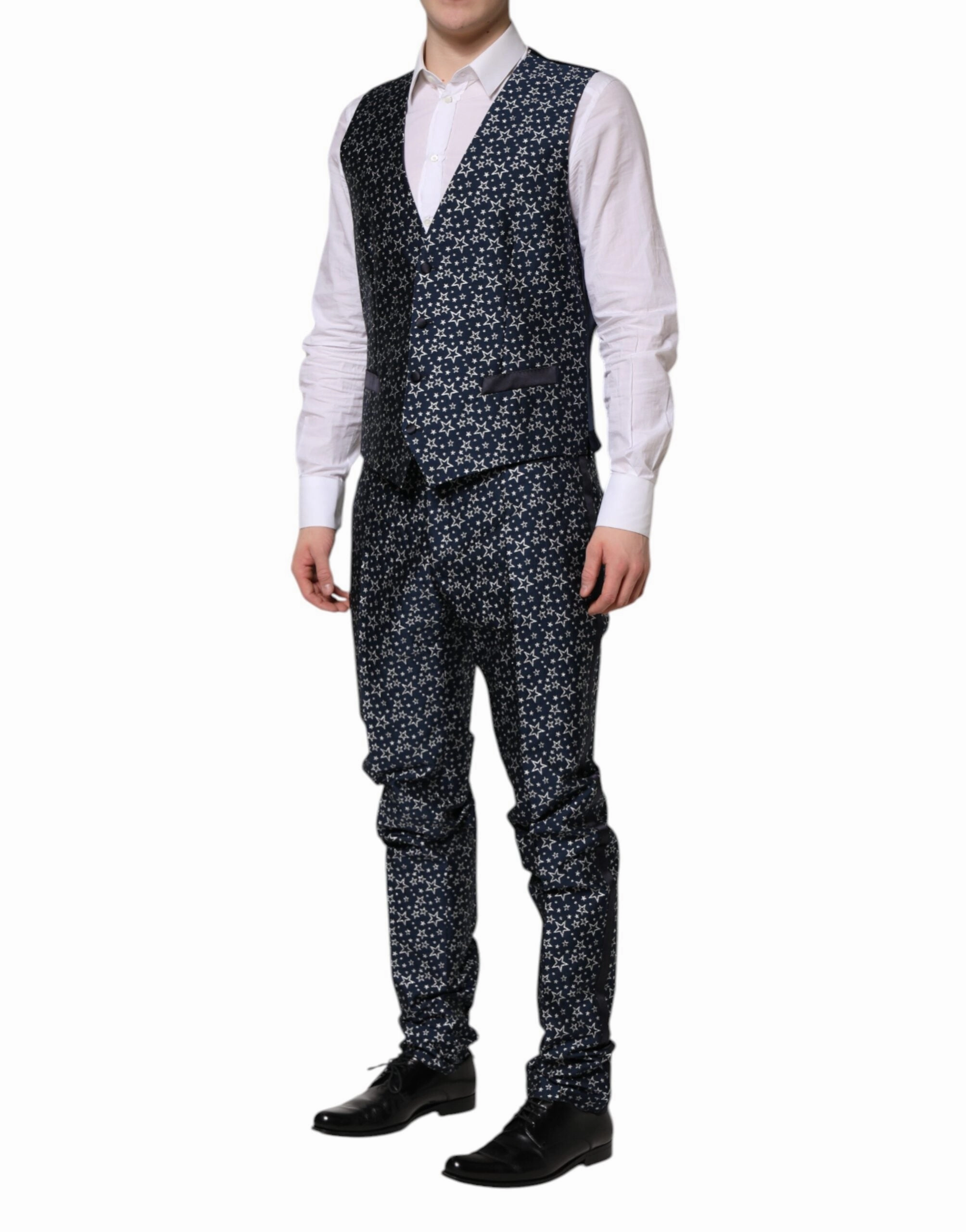Dolce & Gabbana MARTINI Star Jacquard 3 Piece Men's Suit