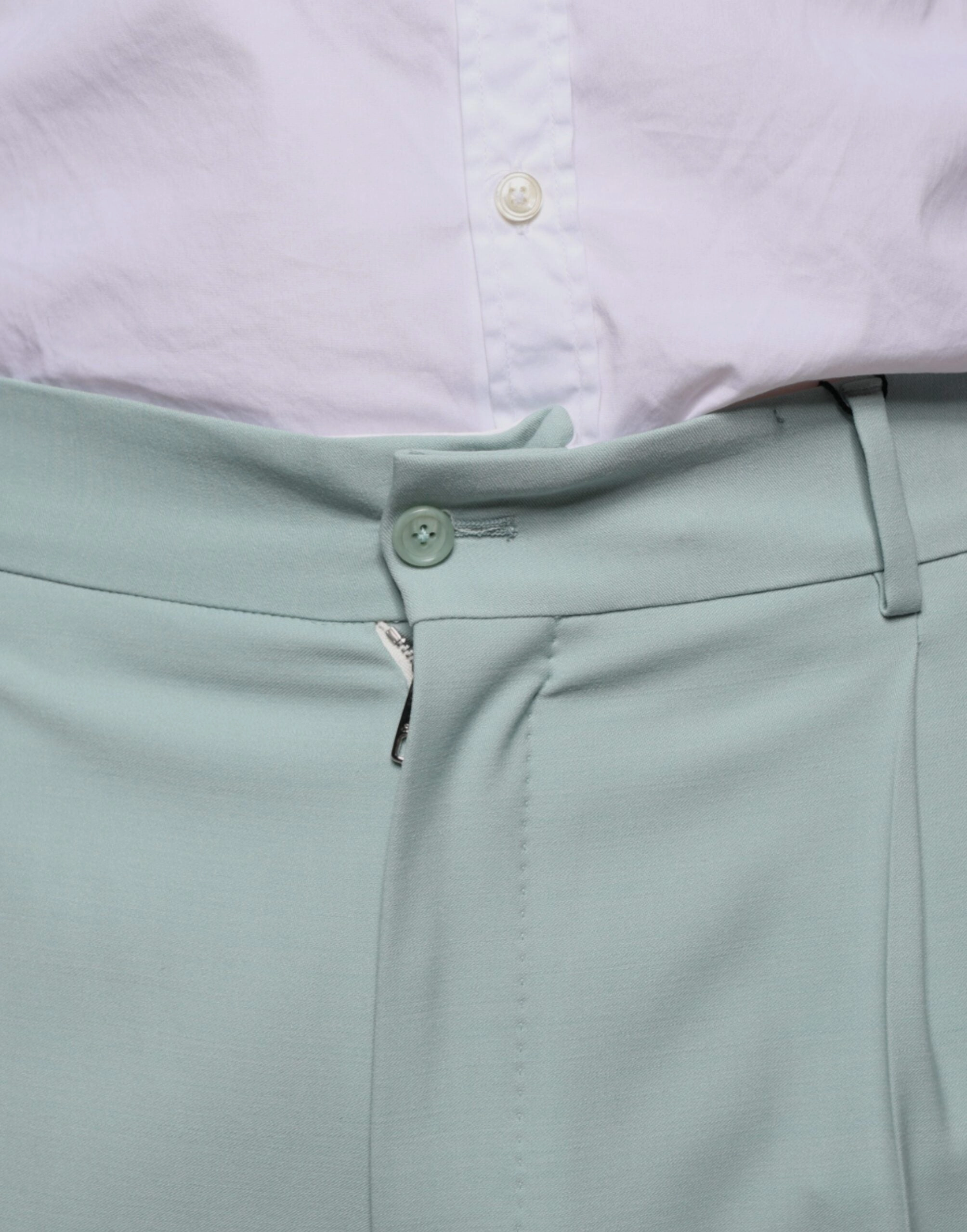 Dolce & Gabbana Mint Cotton Dress Men's Pants
