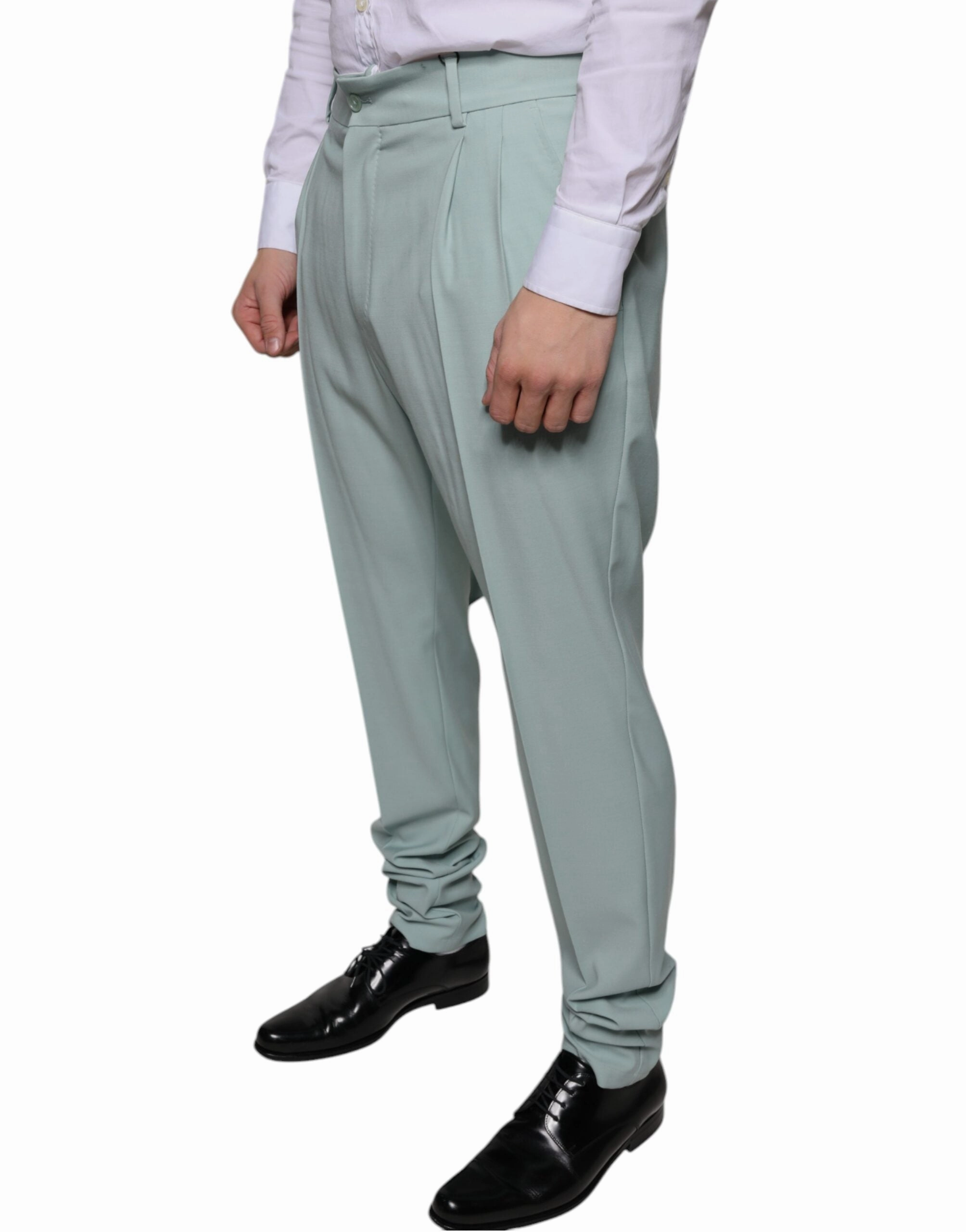 Dolce & Gabbana Mint Cotton Dress Men's Pants