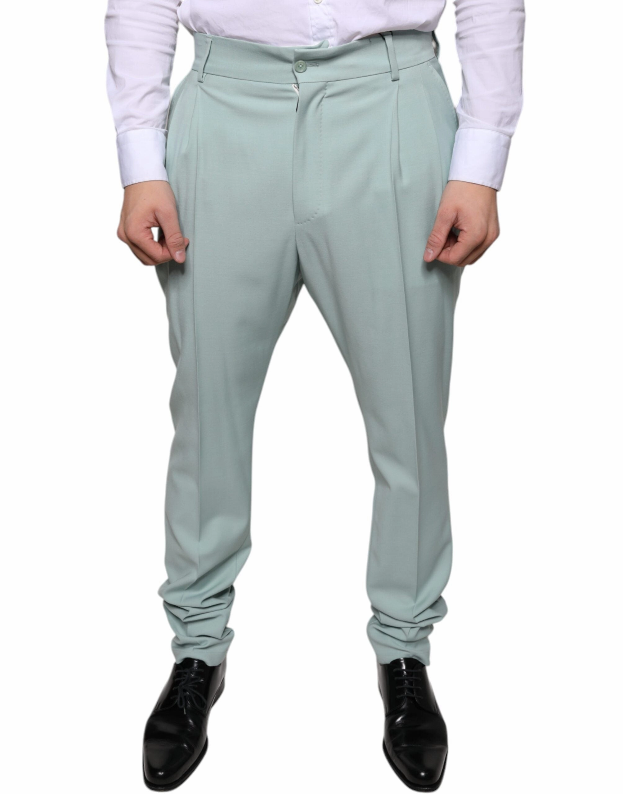 Dolce & Gabbana Mint Cotton Dress Men's Pants