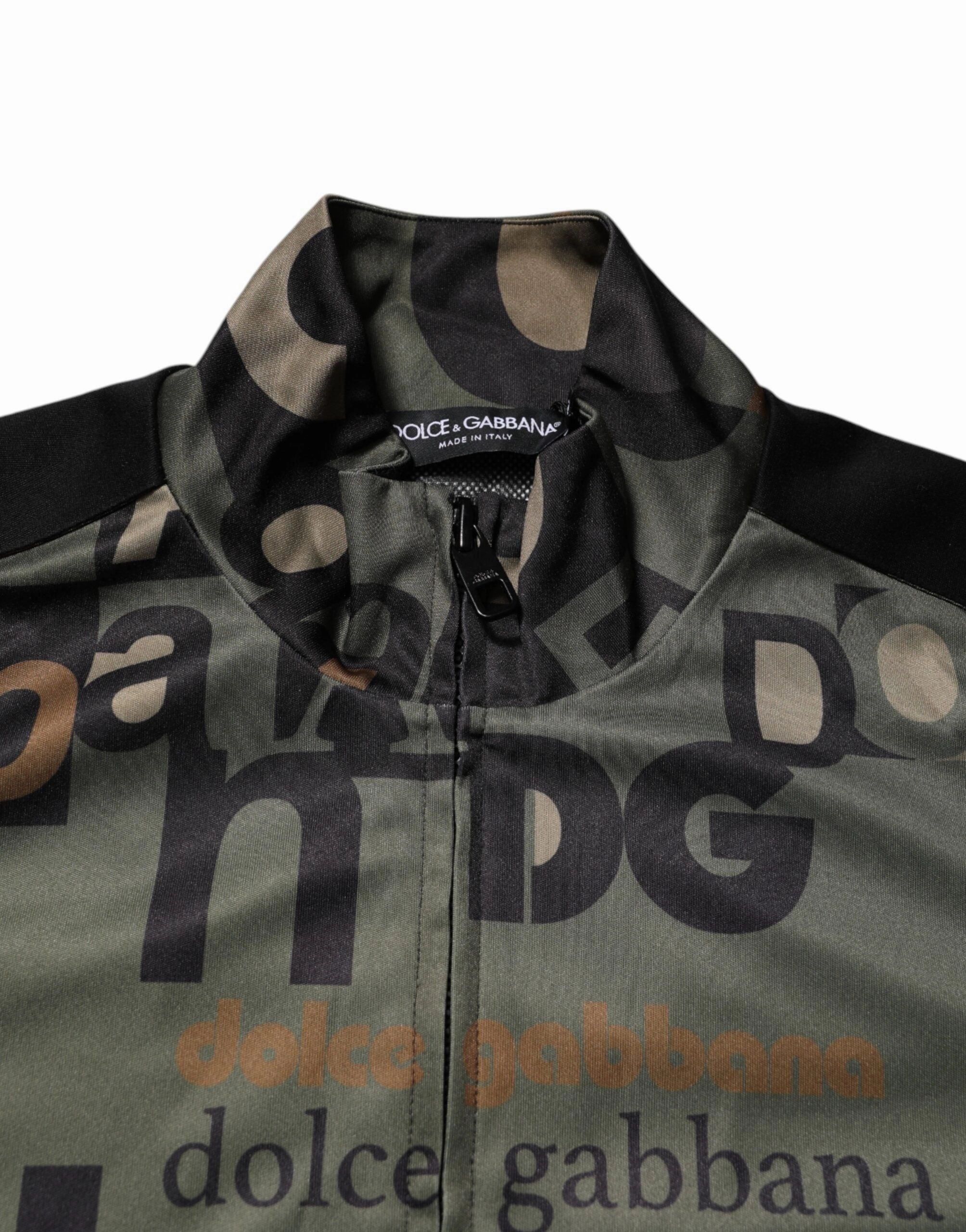 Dolce & Gabbana multi Logo Full Zip Men Bomber Men's Sweater