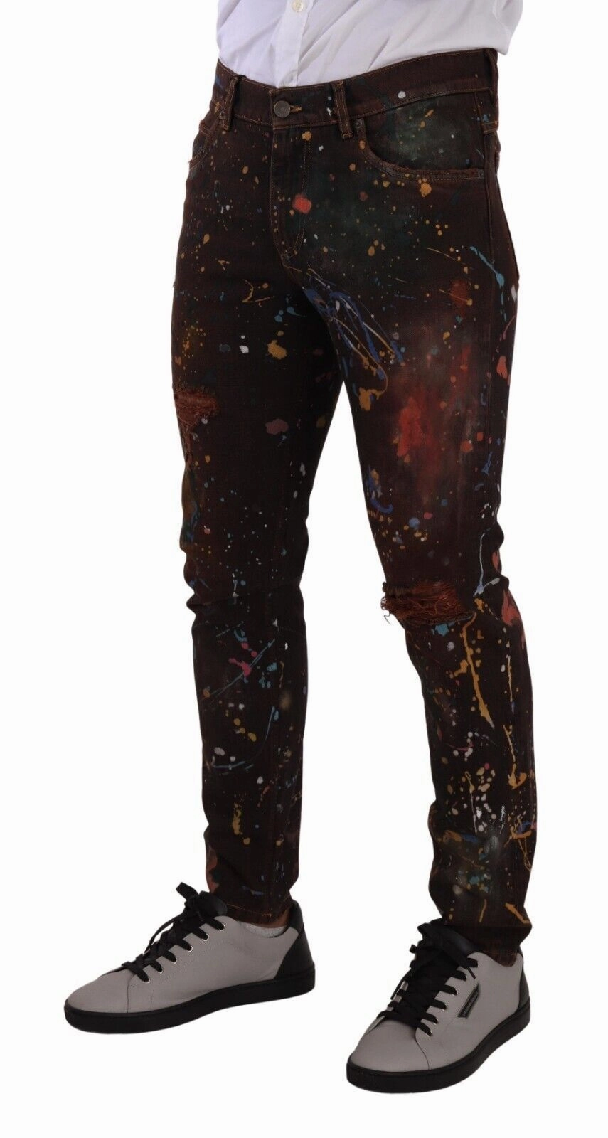 Dolce & Gabbana multi Painted Skinny blue Men's Jeans