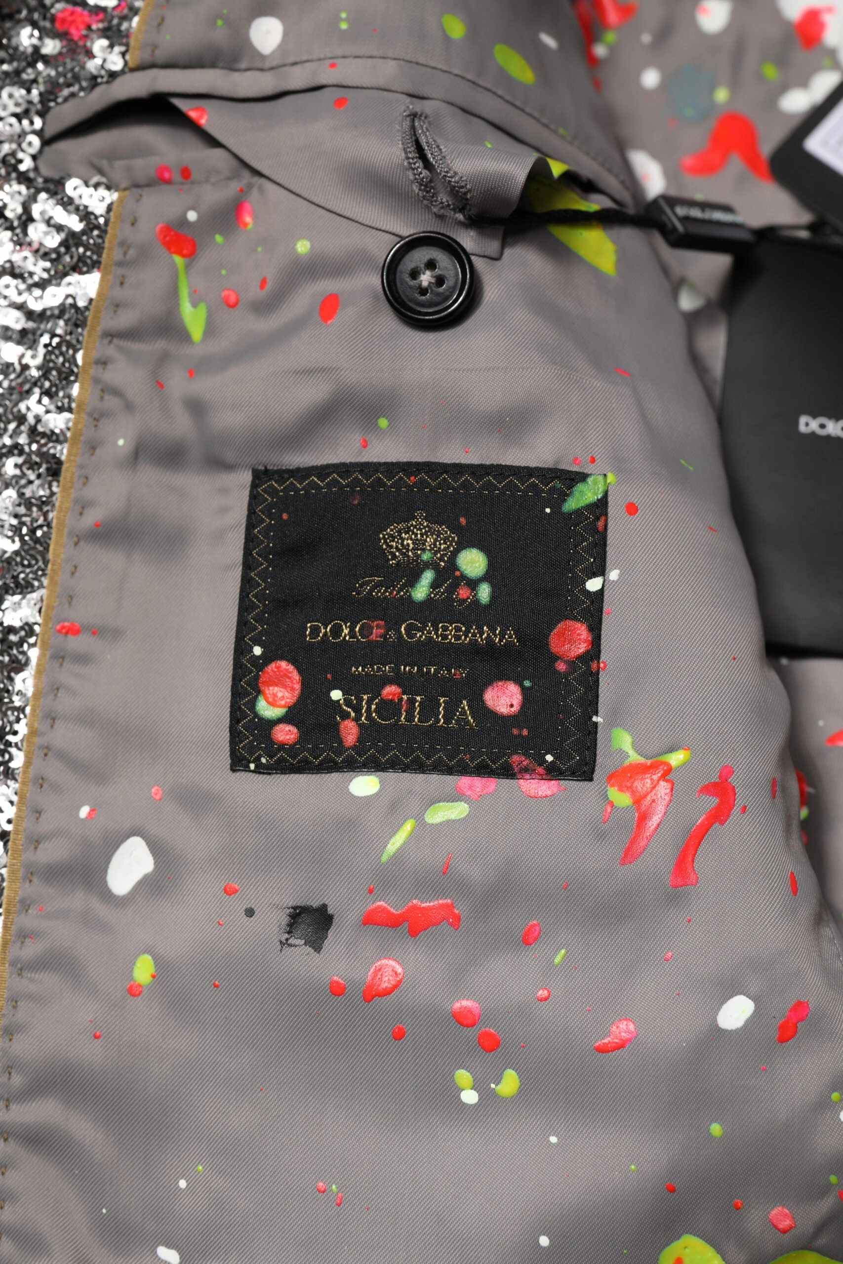 Dolce & Gabbana multi Sequined SICILIA Coat Men's Blazer