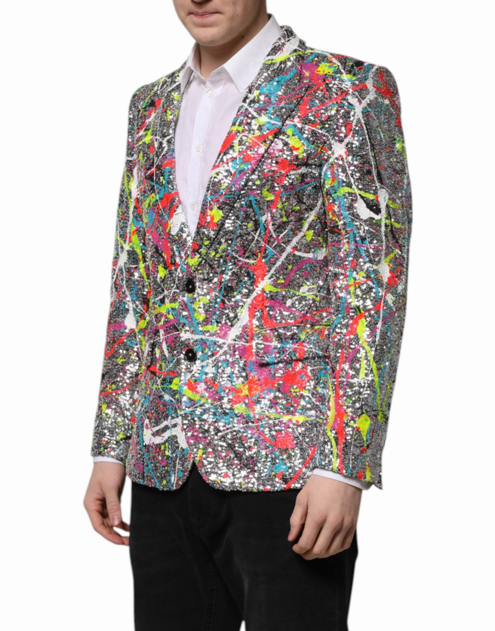 Dolce & Gabbana multi Sequined SICILIA Coat Men's Blazer