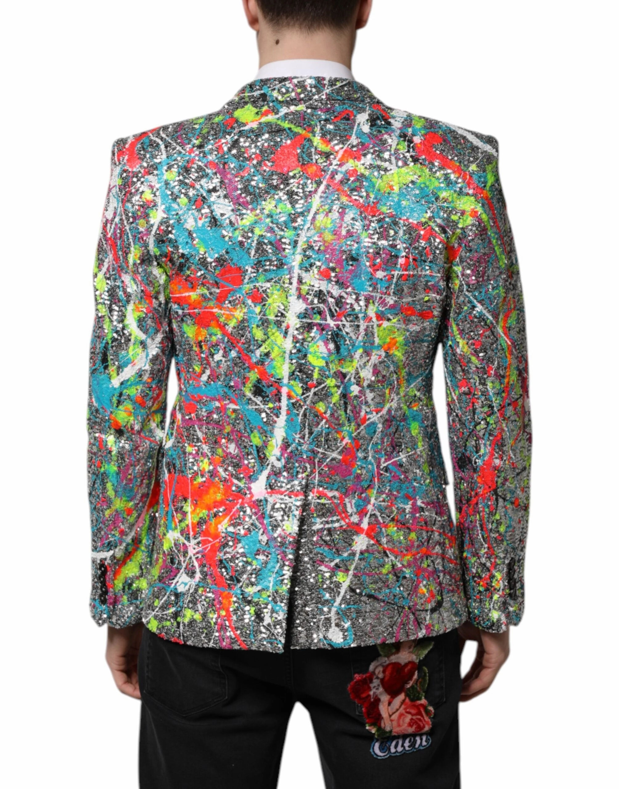 Dolce & Gabbana multi Sequined SICILIA Coat Men's Blazer