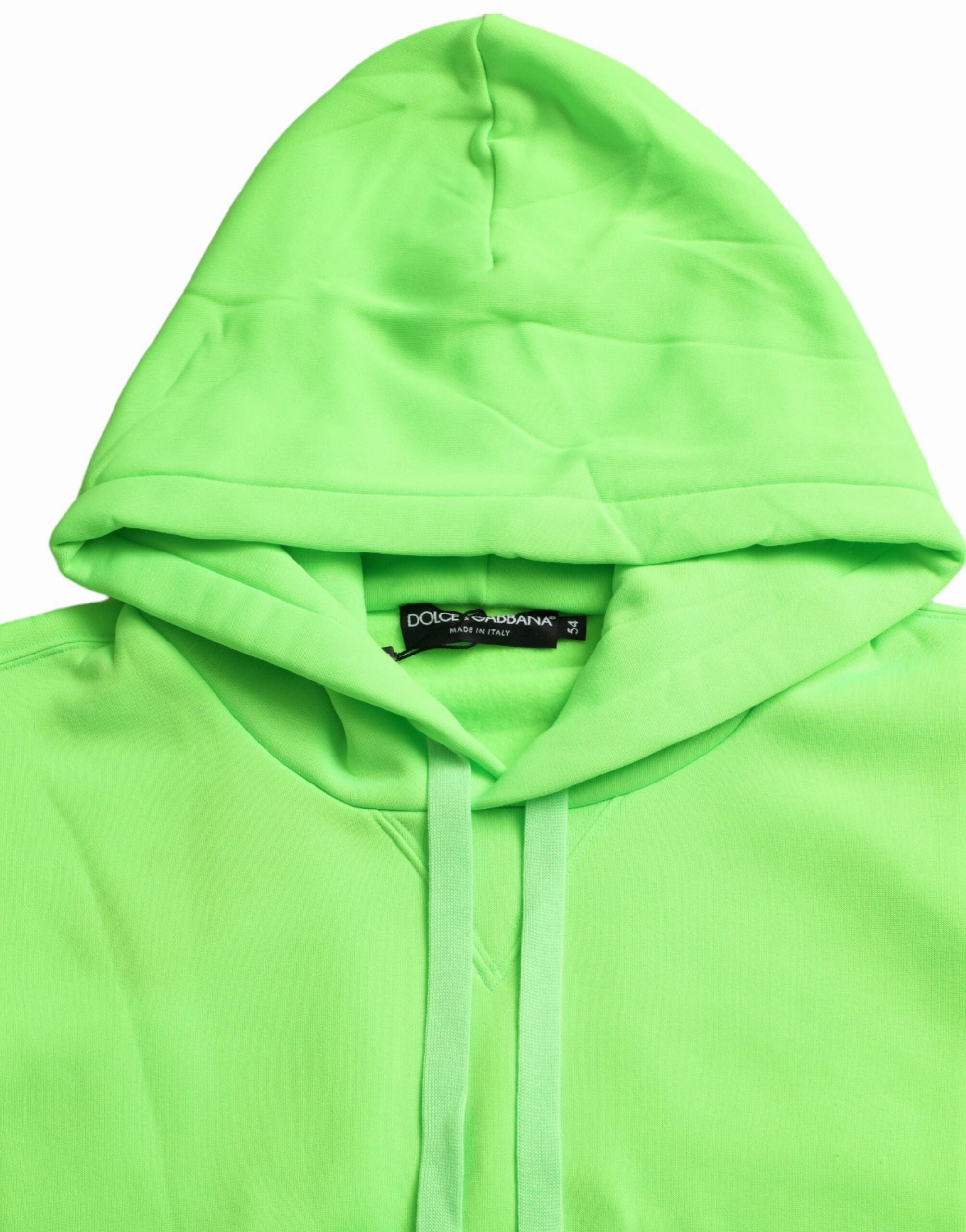 Dolce & Gabbana Neon Hooded Top Pullover Men's Sweater